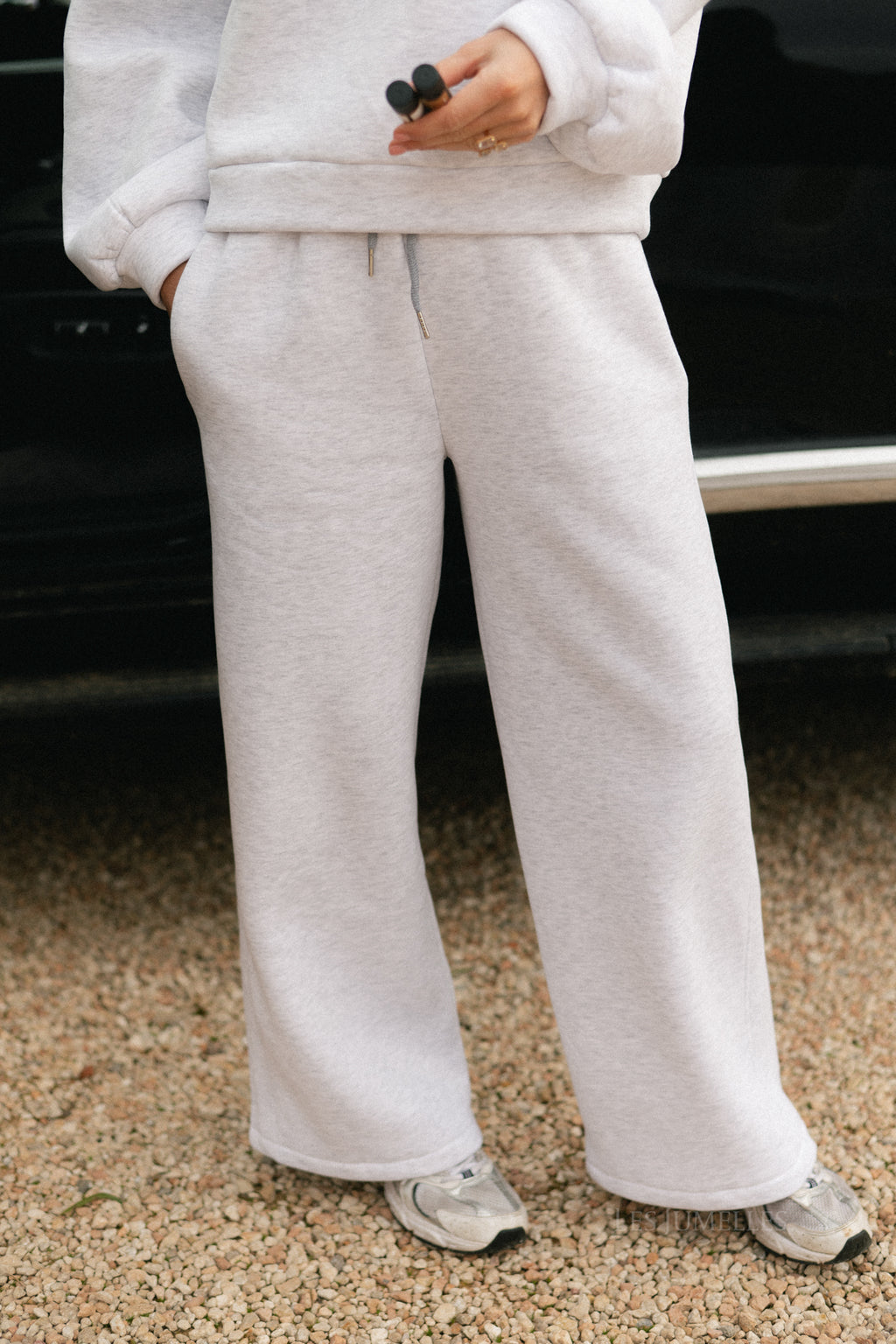 Kyoto Hose hellgrau meliert