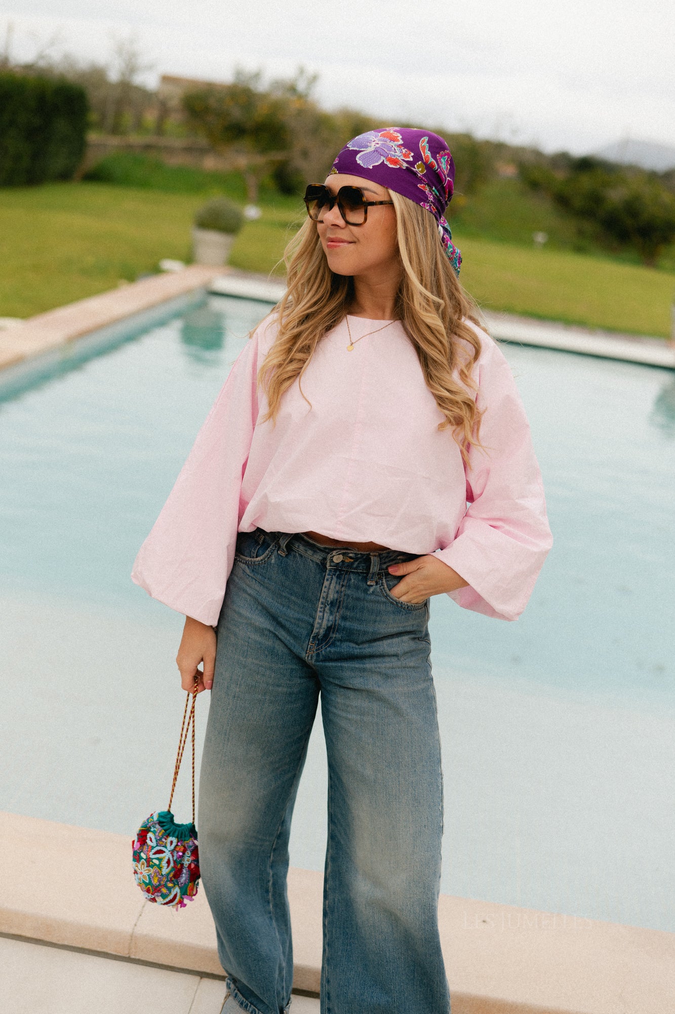 VILaluna 7/8 ballontop roze