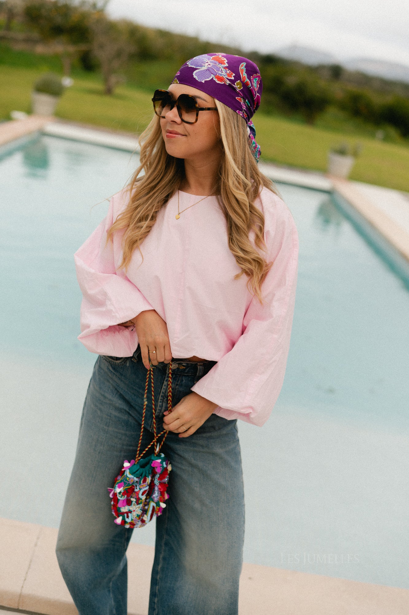 VILaluna 7/8 ballontop roze