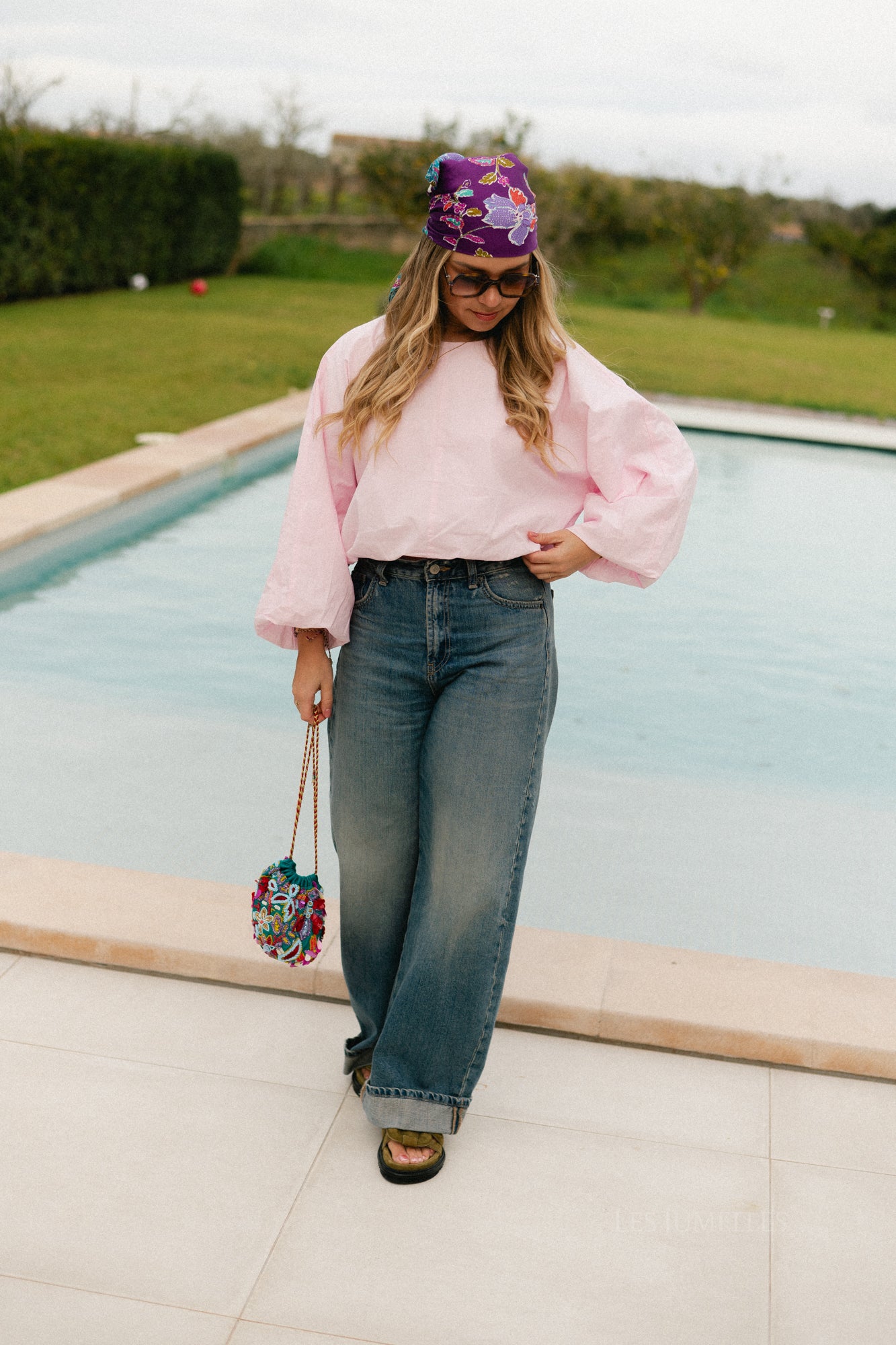 VILaluna 7/8 ballontop roze