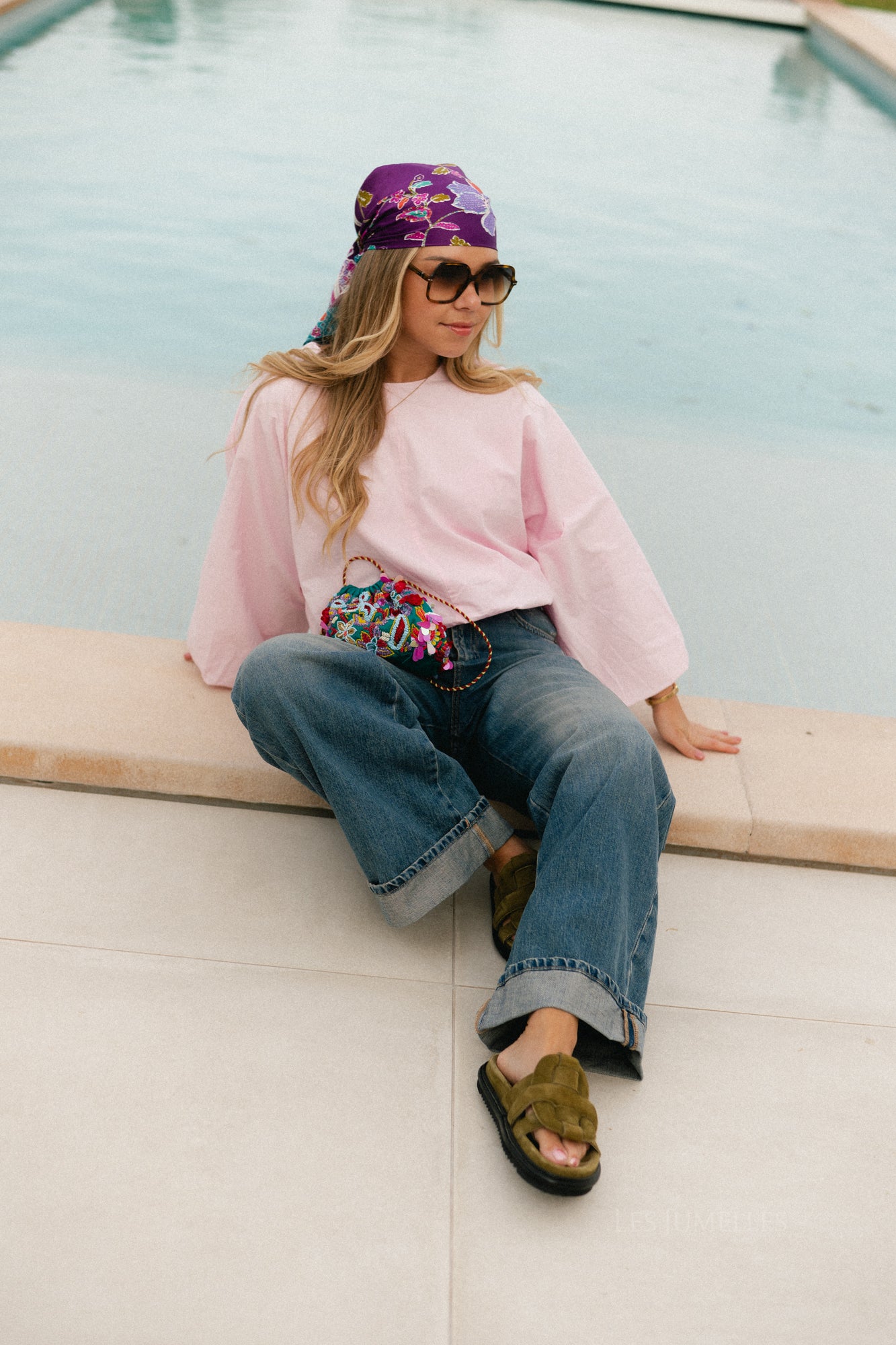 VILaluna 7/8 ballontop roze