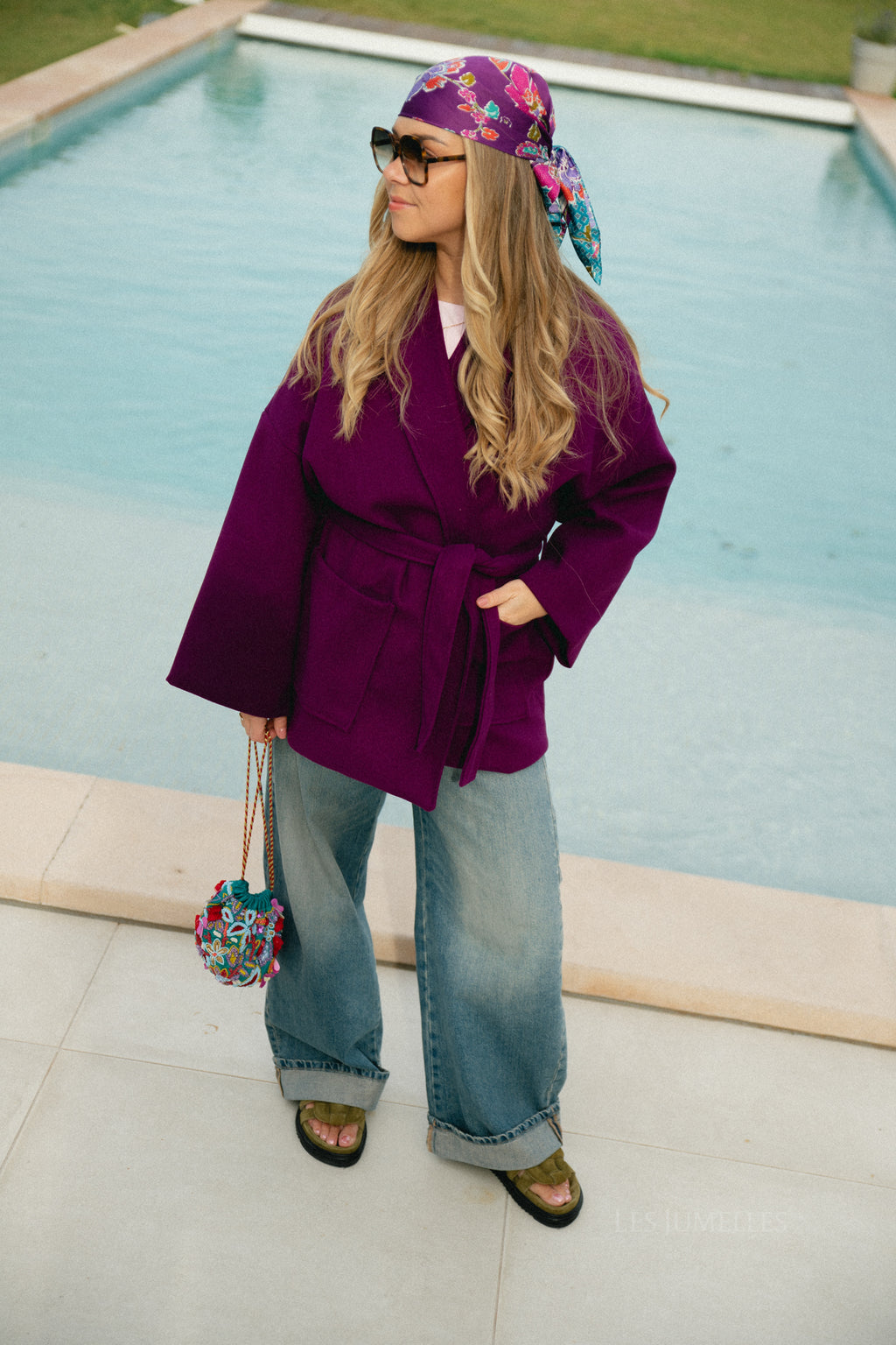 Manteau Eloise bordeaux