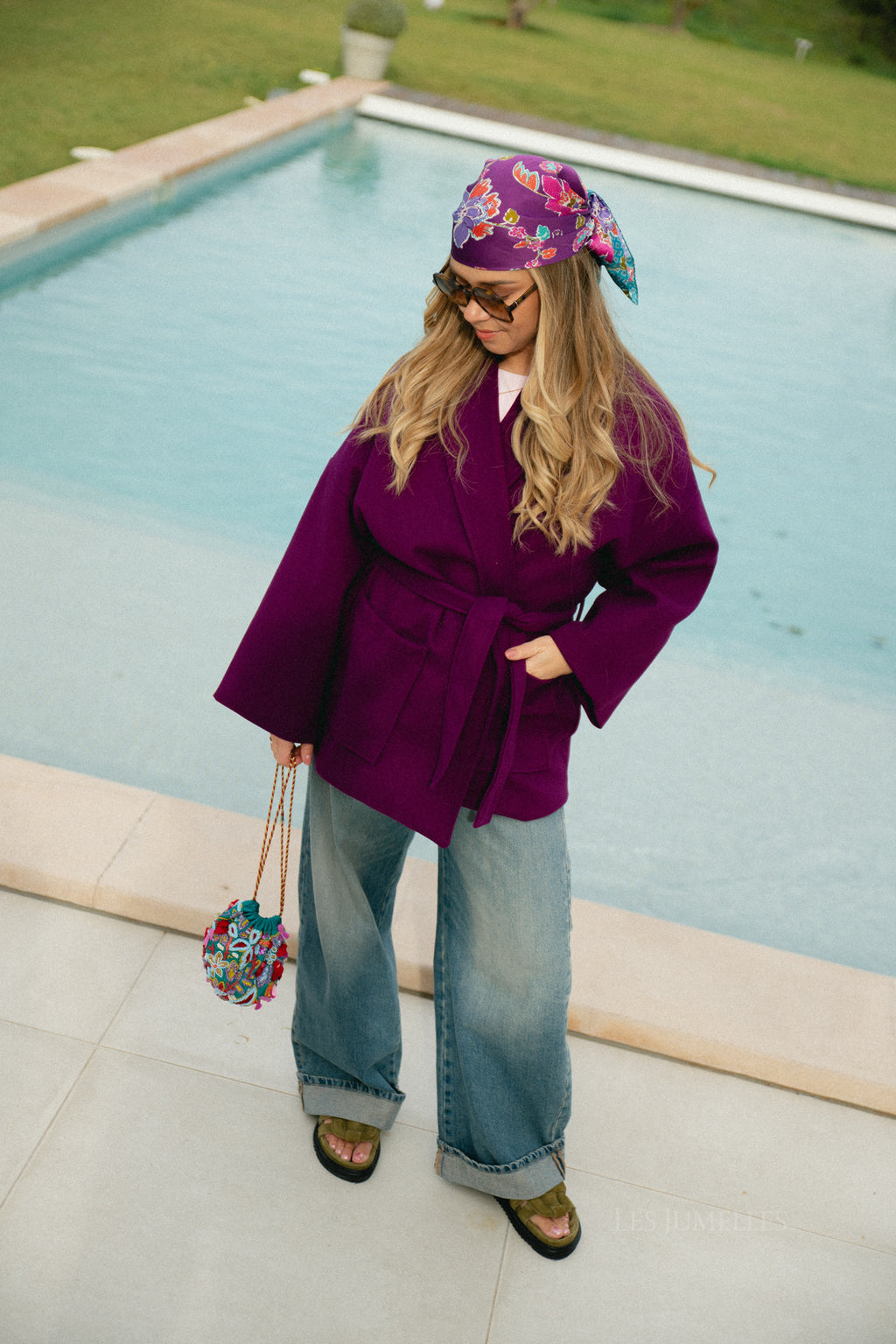 Manteau Eloise bordeaux