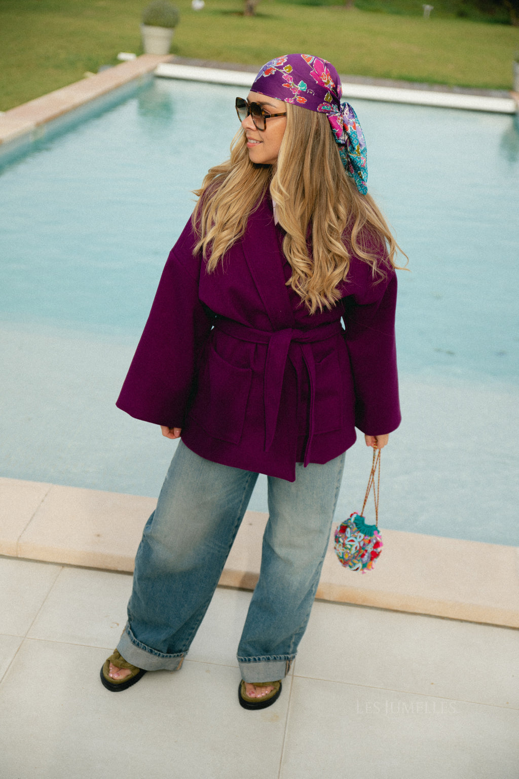 Manteau Eloise bordeaux