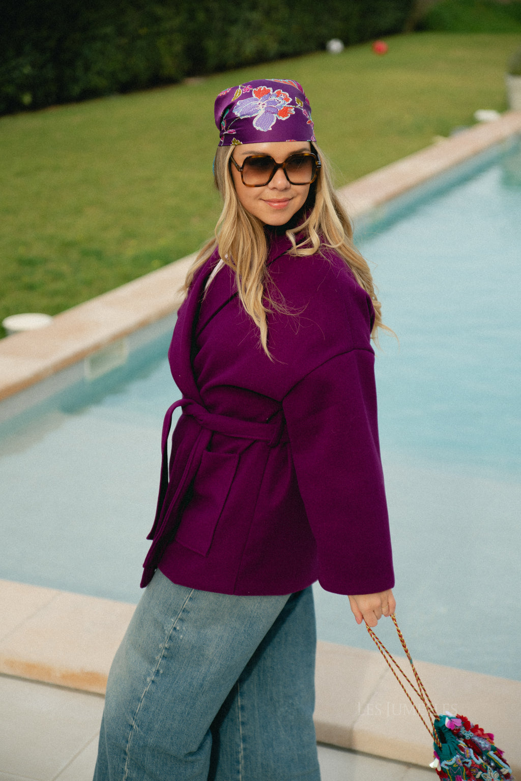 Manteau Eloise bordeaux