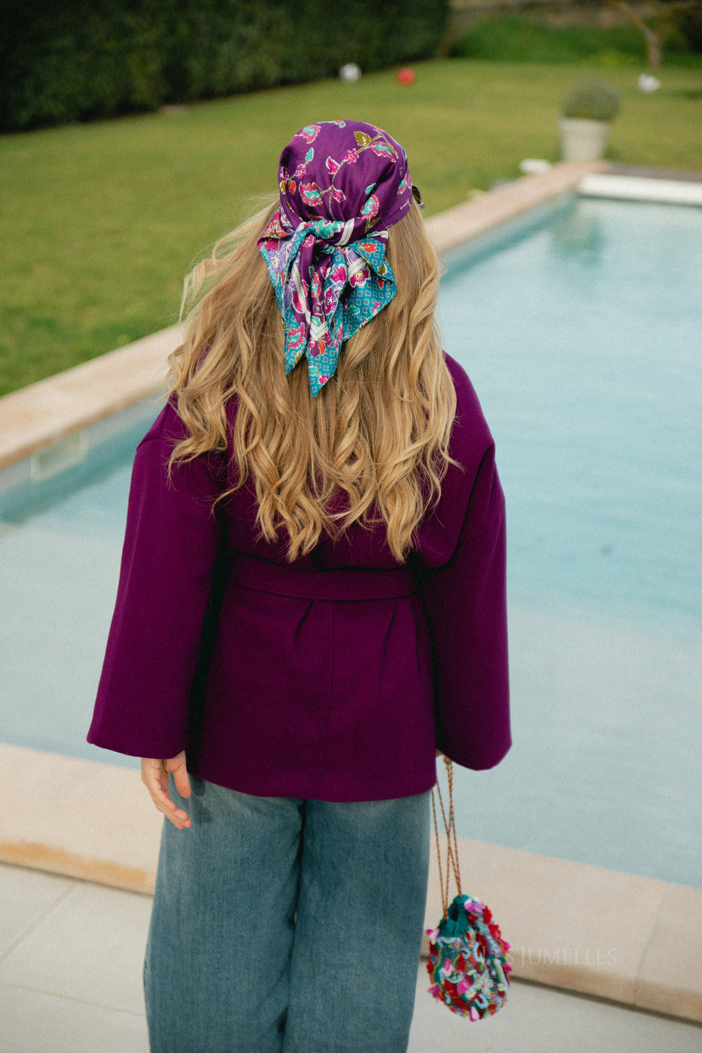 Manteau Eloise bordeaux