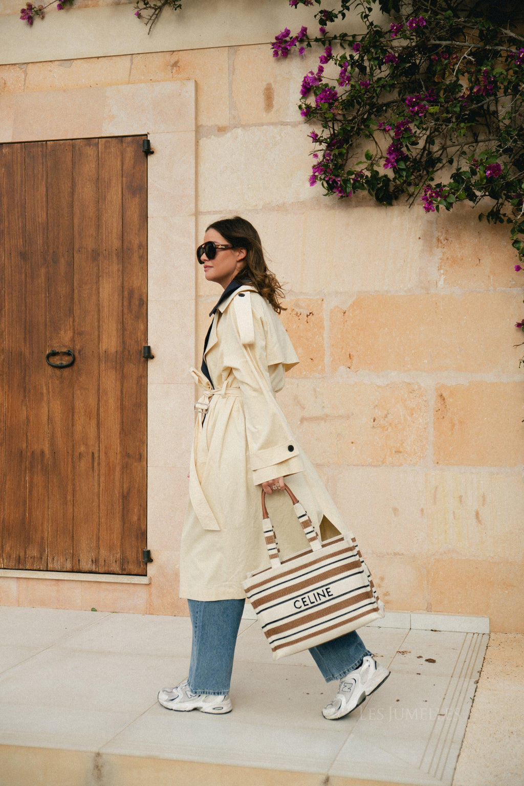 Rosine trenchcoat ecru/navy