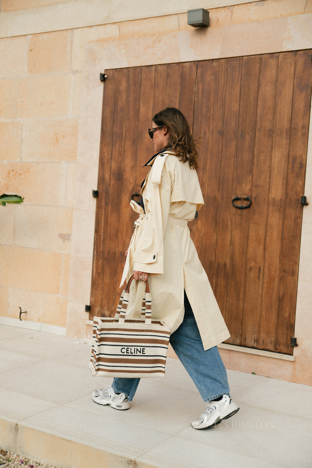 Rosine trenchcoat ecru/navy