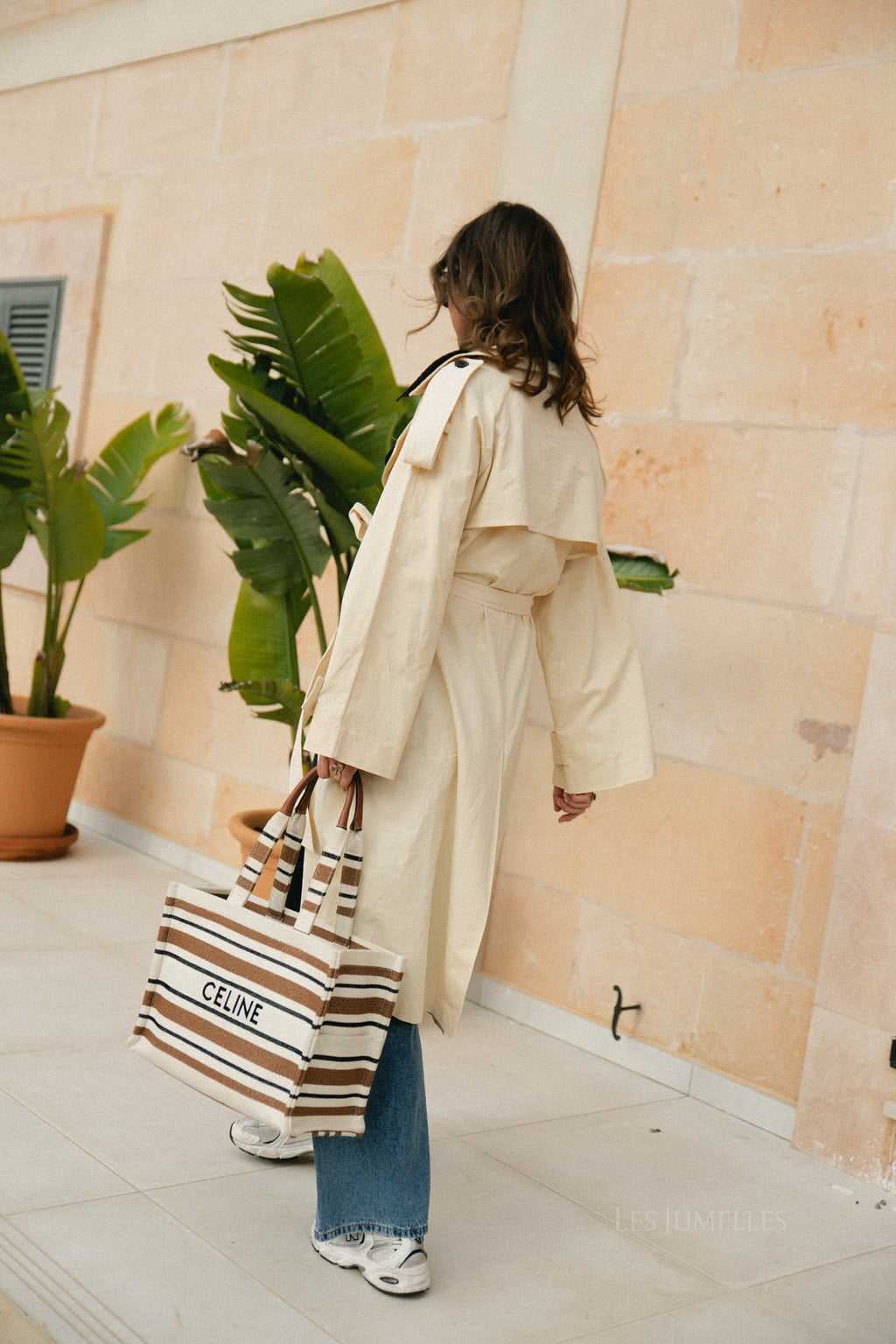 Rosine trenchcoat ecru/navy