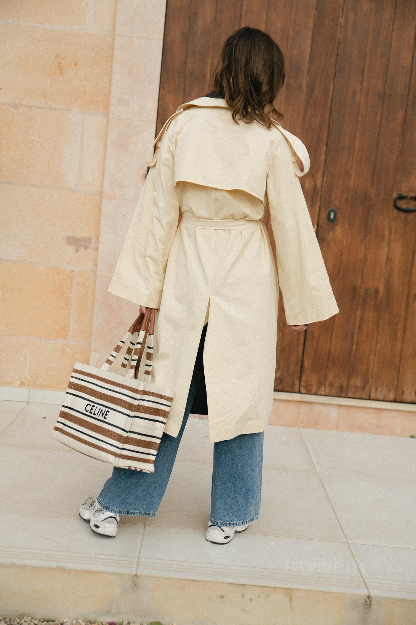 Rosine trenchcoat ecru/navy