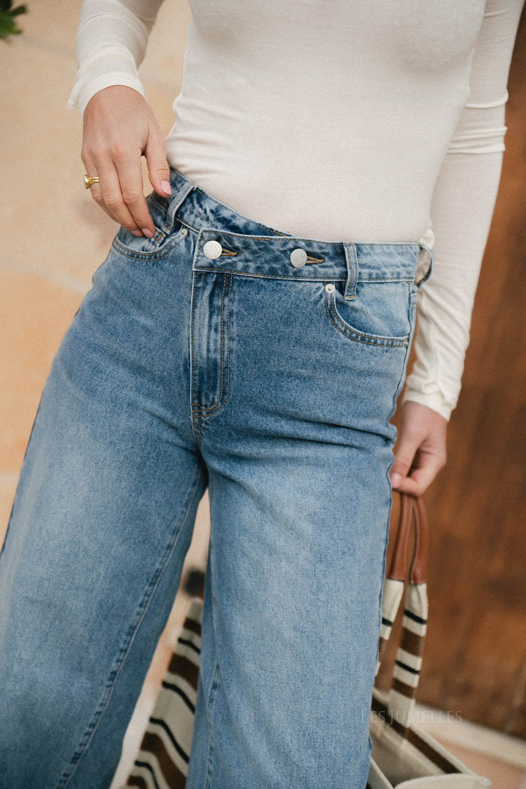 Yasuva HW jeans met wijde pijpen