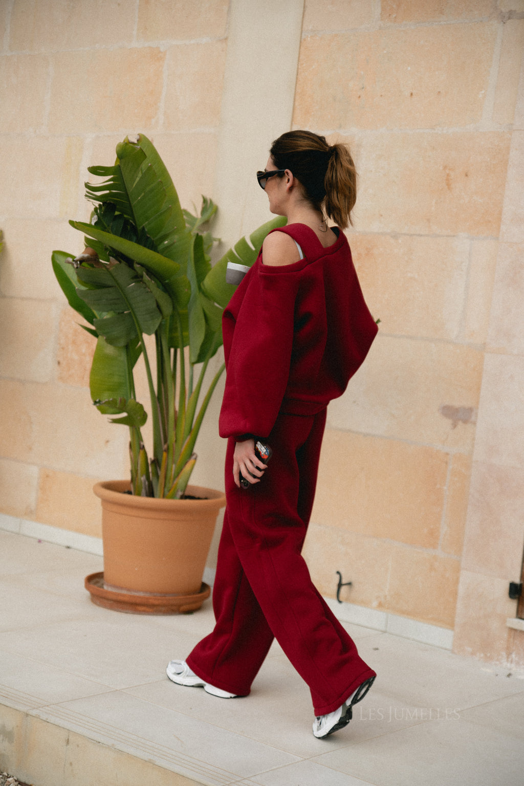 Kyoto broek bordeauxrood