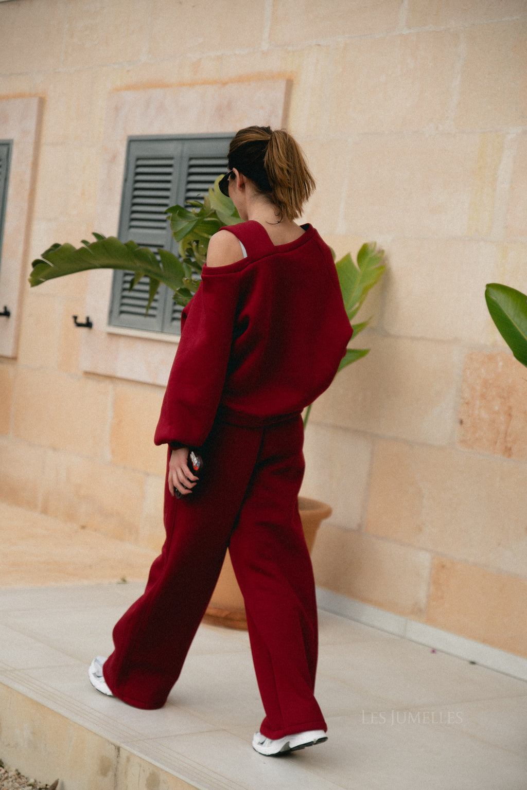 Kyoto broek bordeauxrood