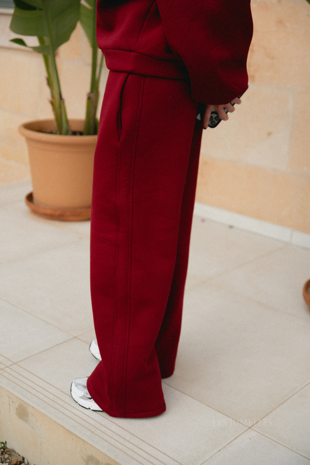 Kyoto broek bordeauxrood