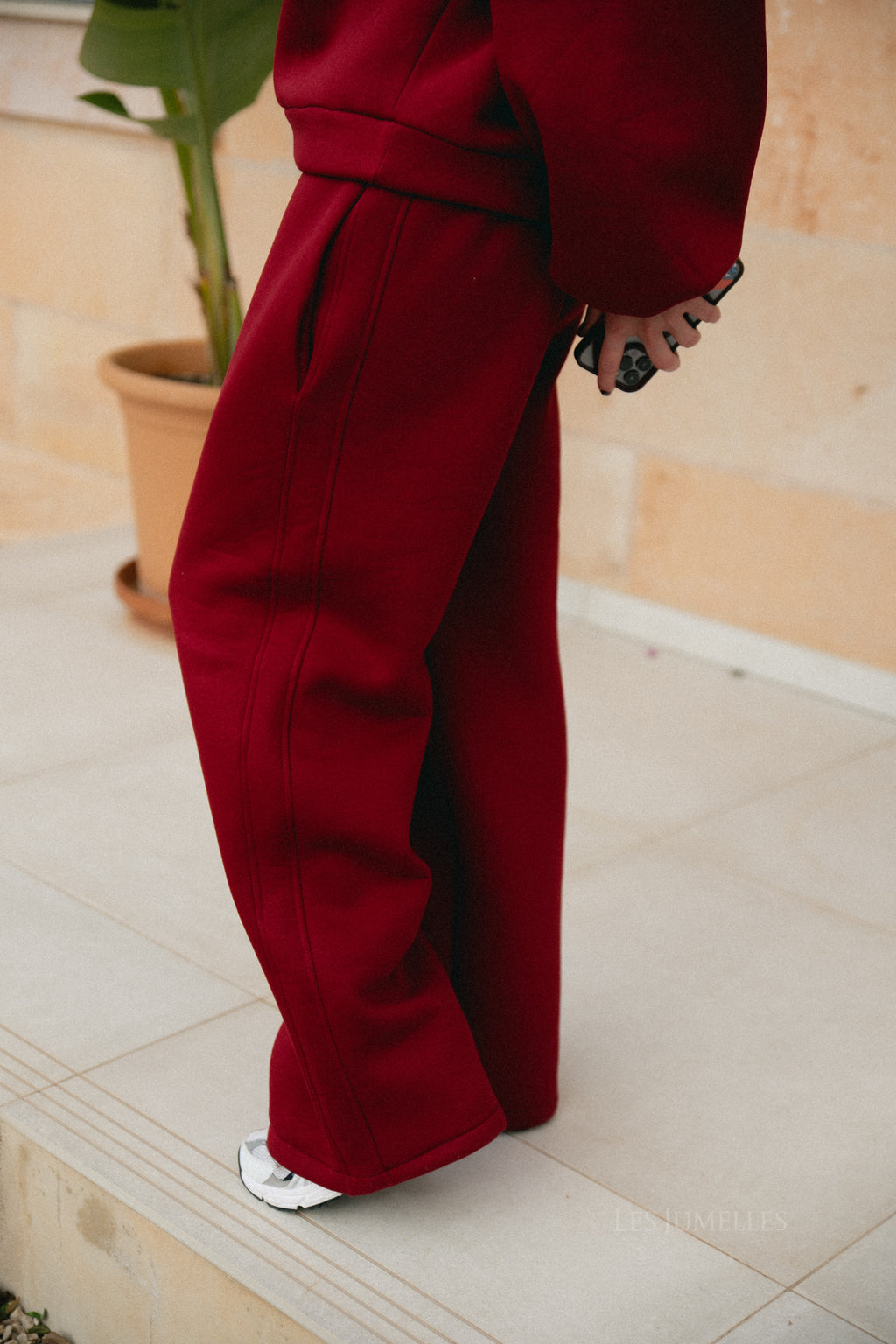 Kyoto broek bordeauxrood