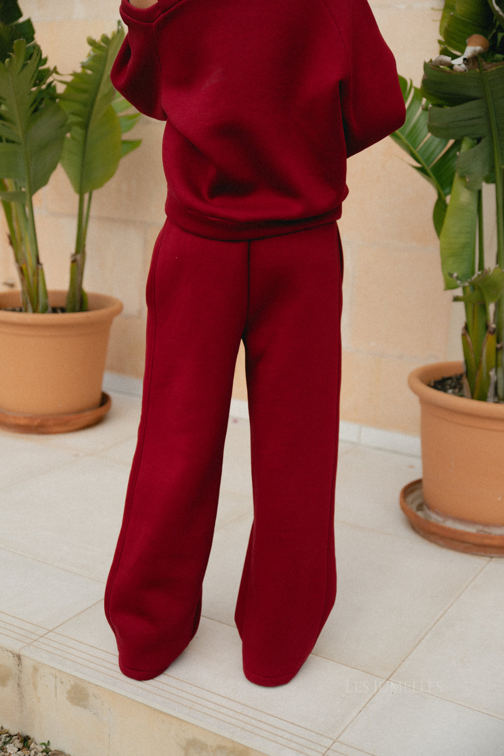 Kyoto broek bordeauxrood