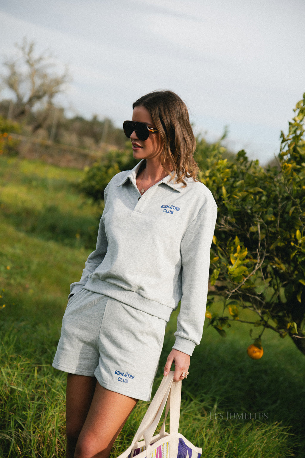 Bien-être club short gris