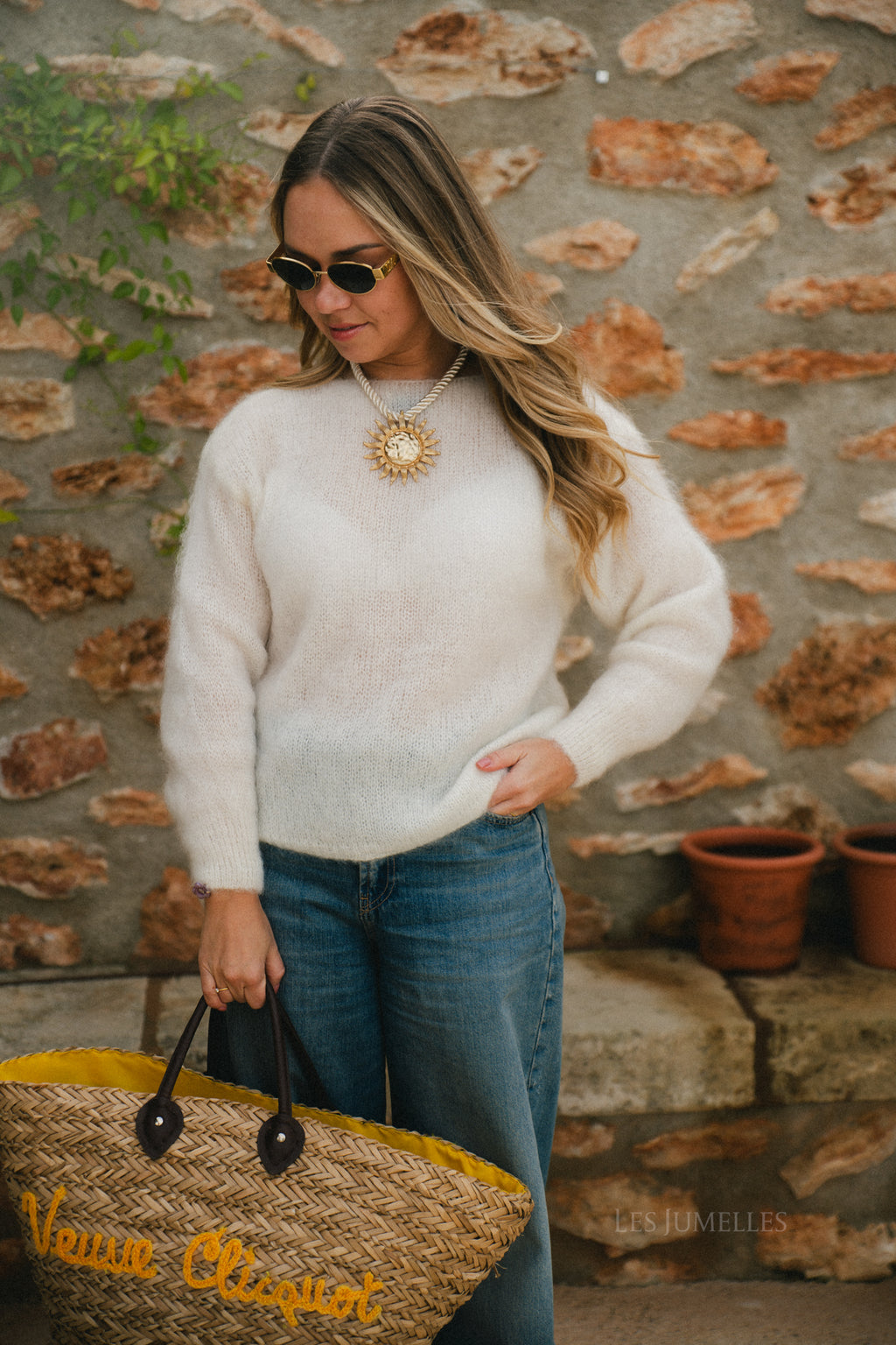 Molly mohair jumper ecru