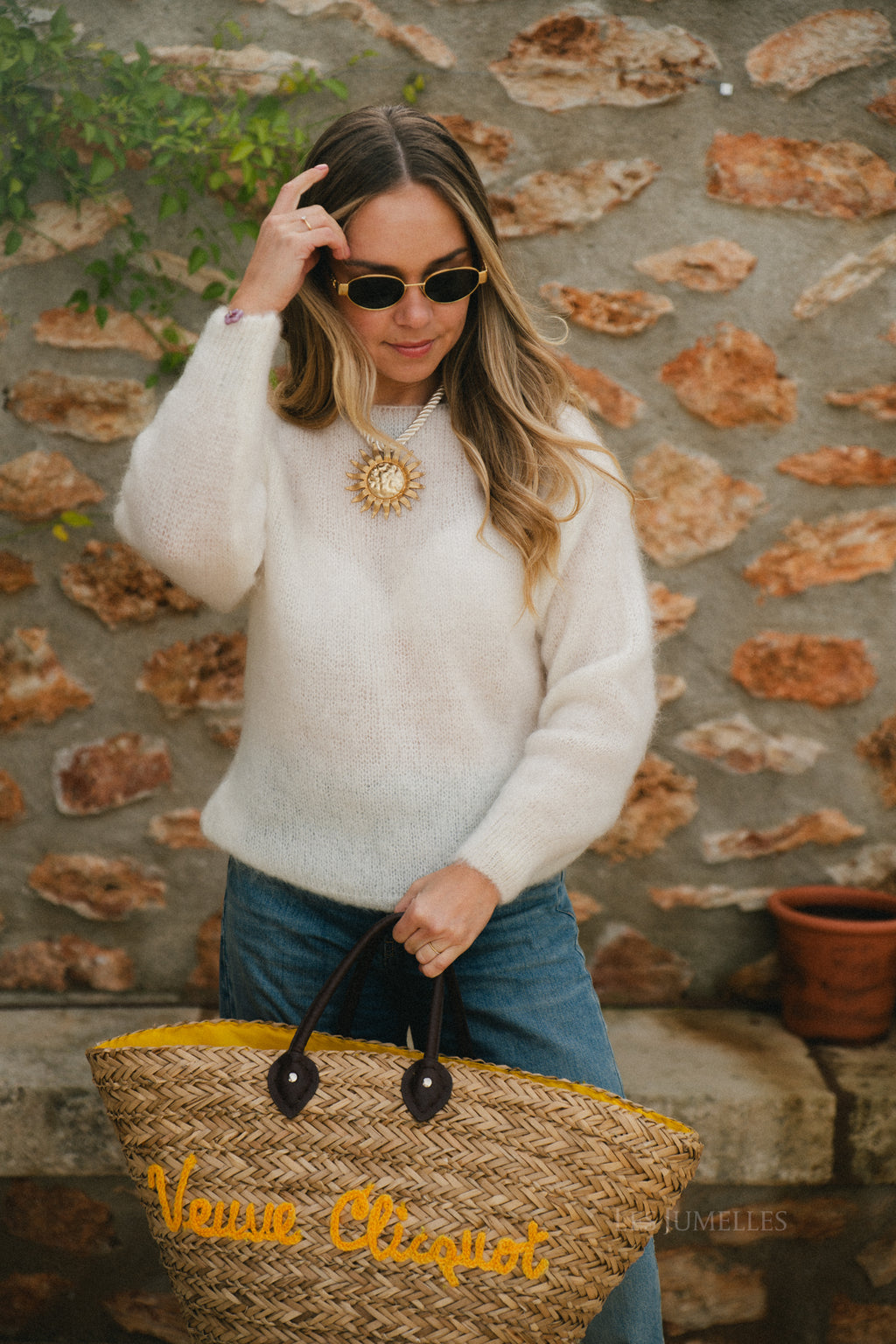 Molly mohair jumper ecru