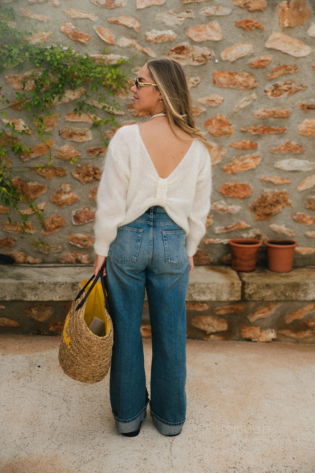 Molly mohair jumper ecru