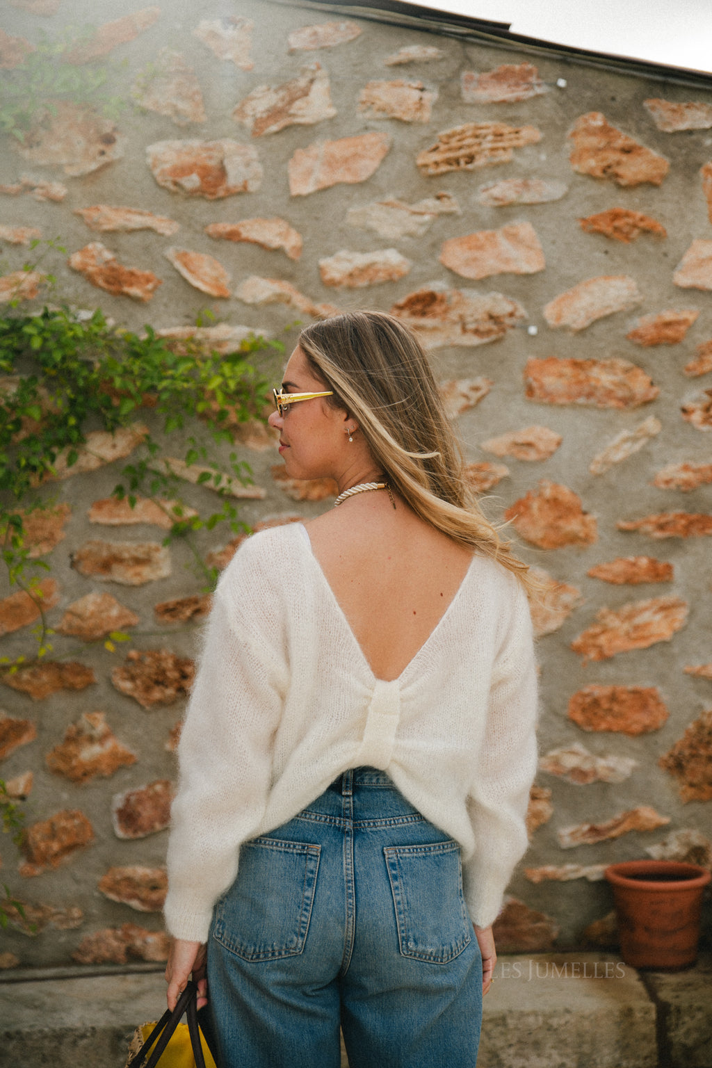 Molly mohair jumper ecru