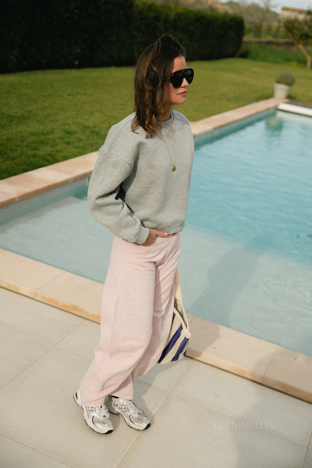 ElinSW Sweatshirt grau meliert – Beach Club