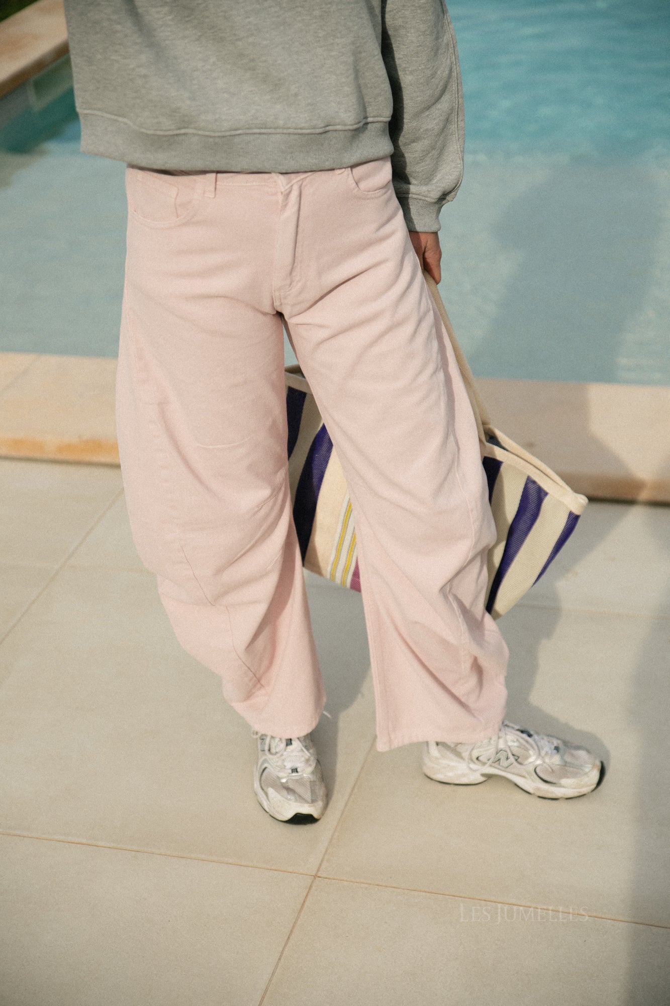 Jada barrel jeans rosa