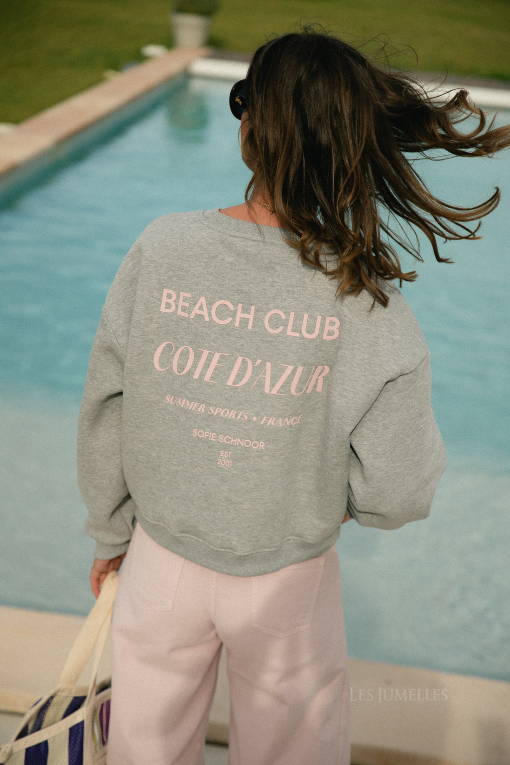 ElinSW Sweatshirt grau meliert – Beach Club