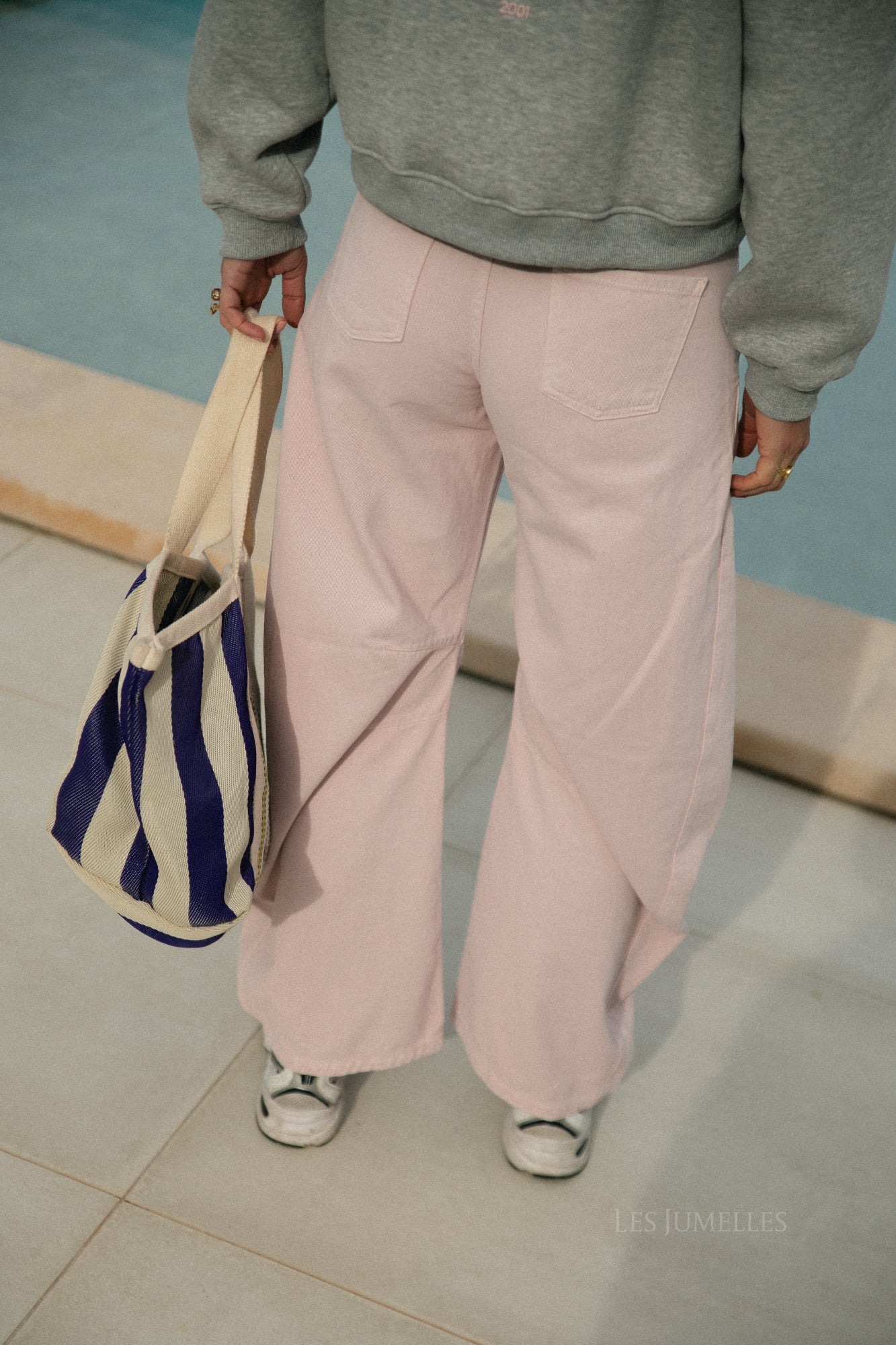 Jada barrel jeans rosa