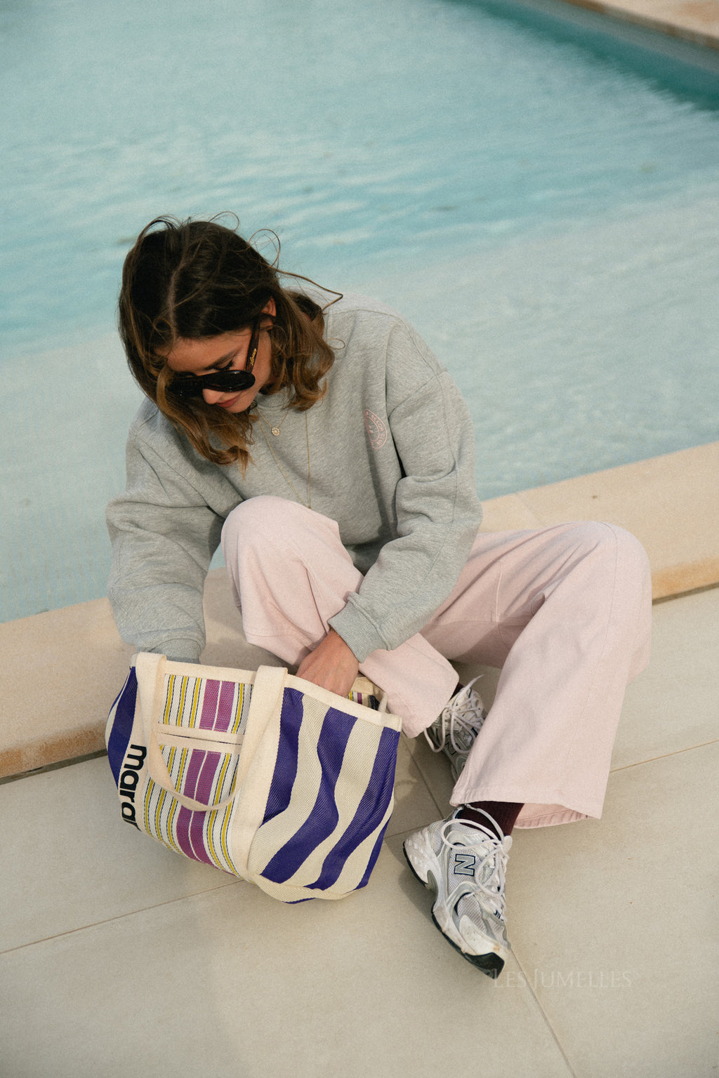 Jada barrel jeans roze