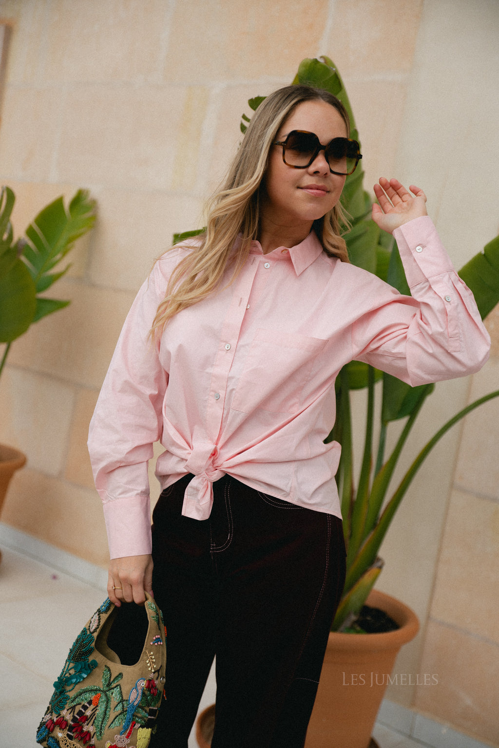 Chemise AdaleneSW rose pâle