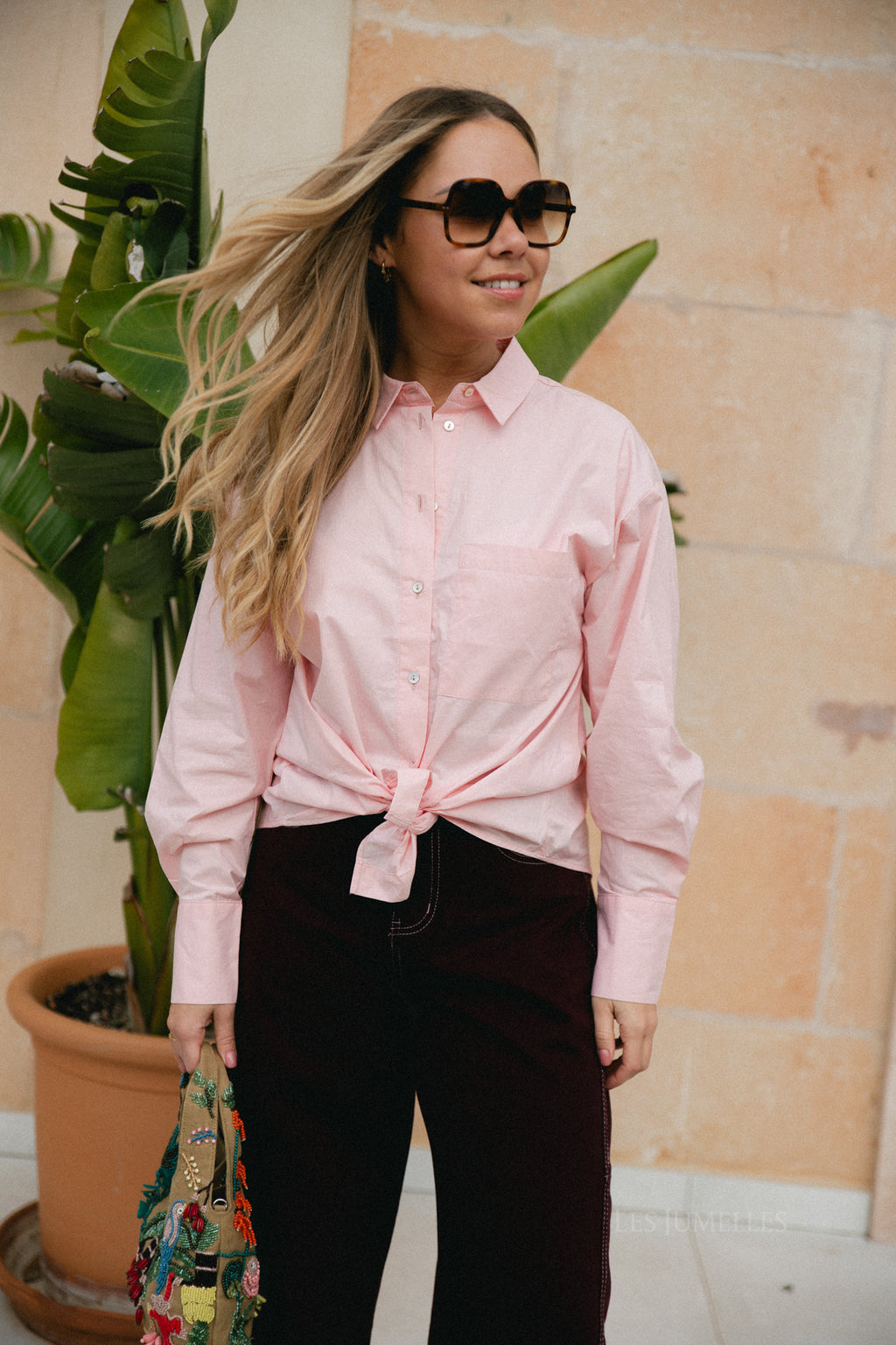 Chemise AdaleneSW rose pâle