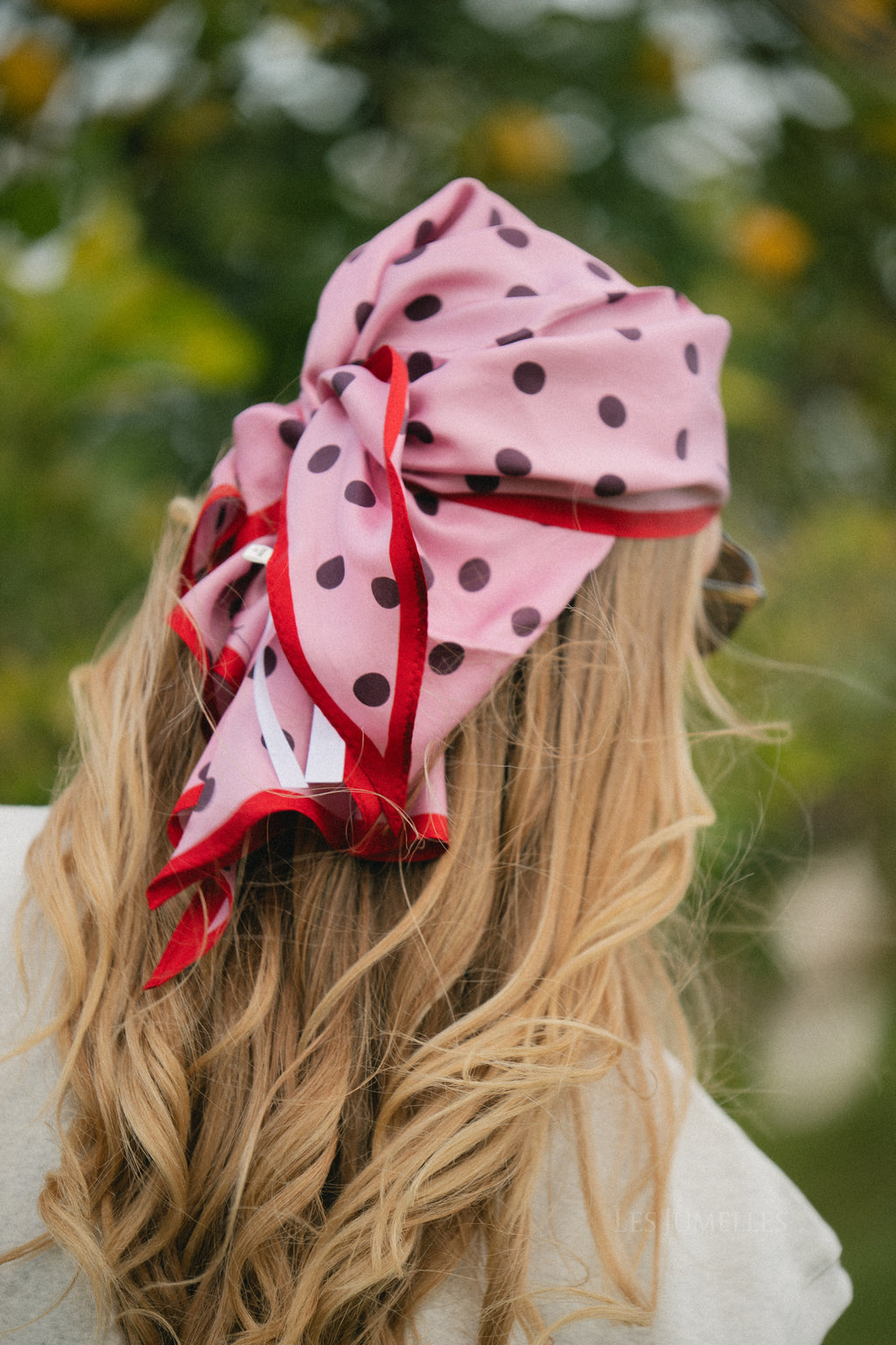 Polka-Dreiecksschal Sia Pink Nectar