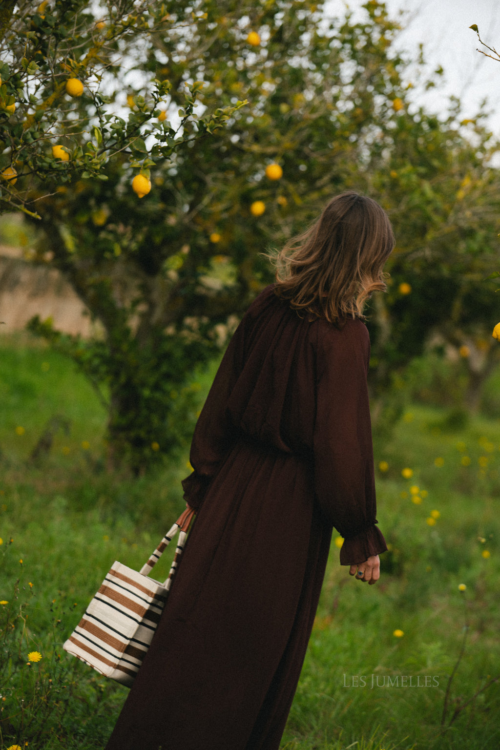 Celine maxi dress hot chocolate