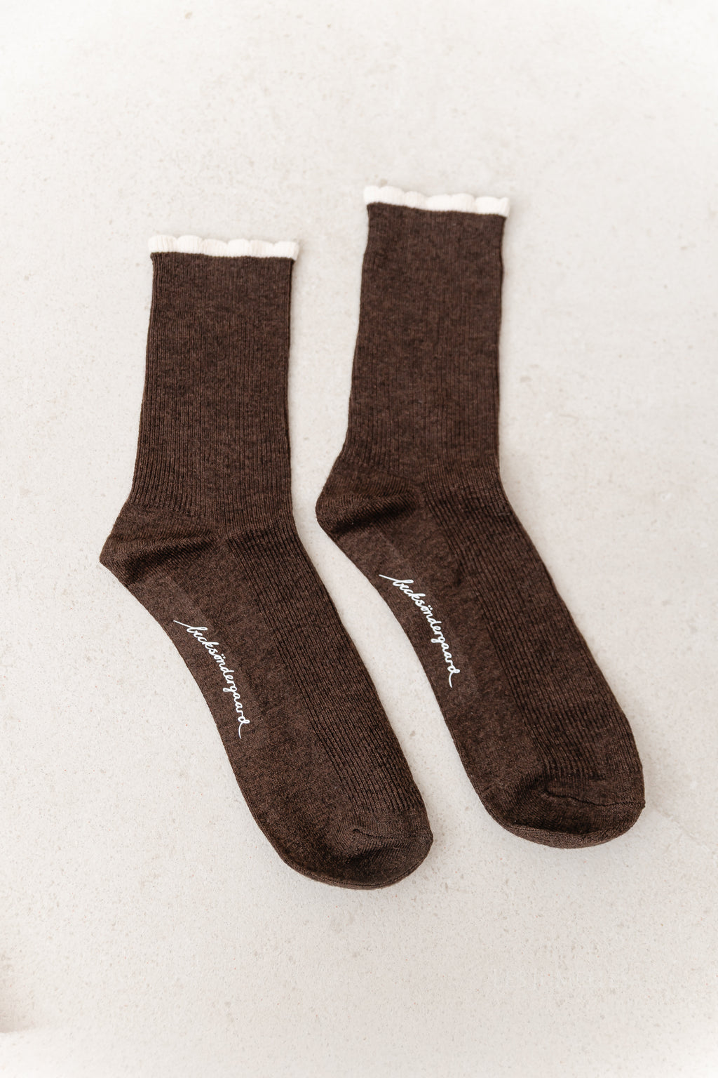 Talula socks hot fudge brown