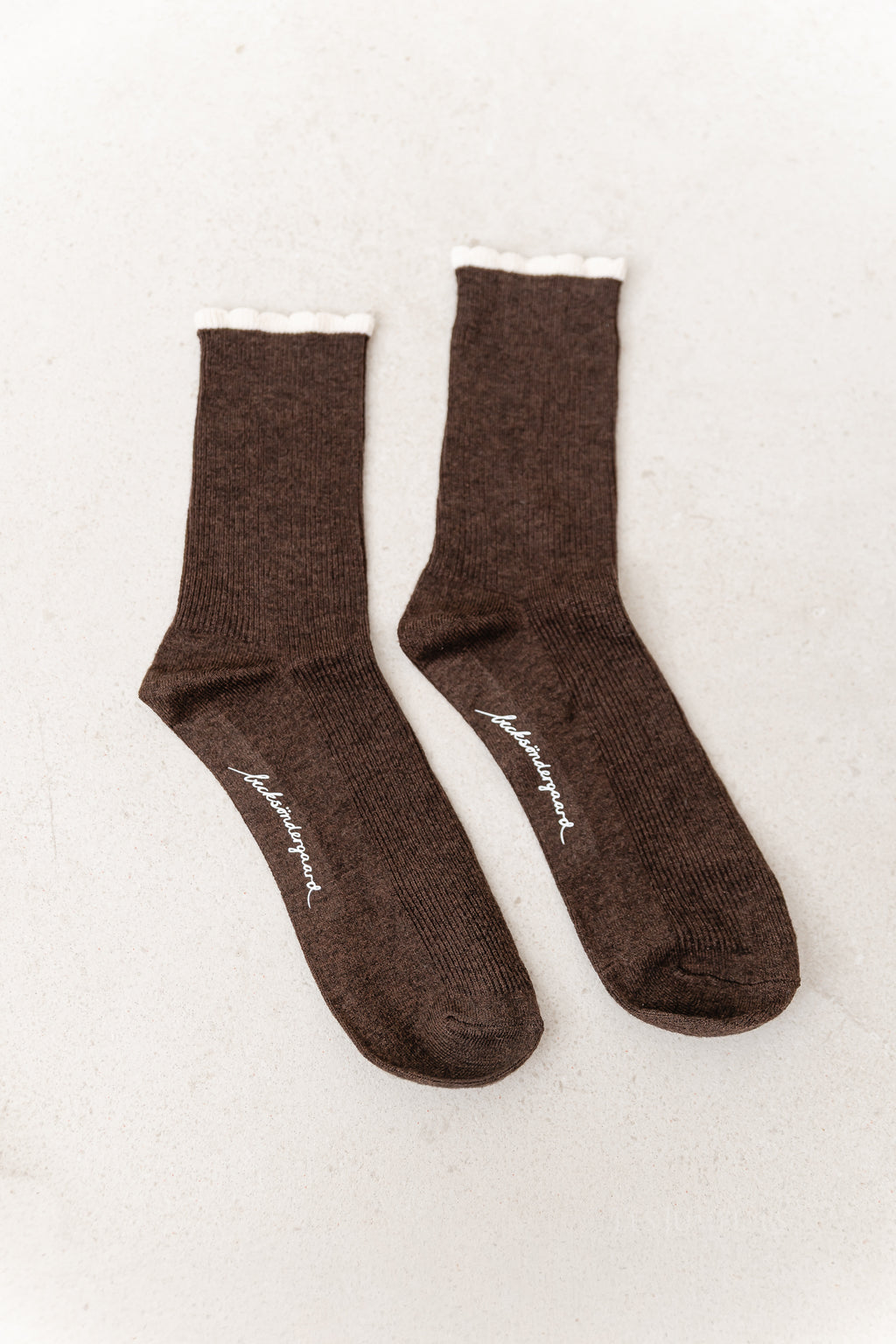 Talula socks hot fudge brown