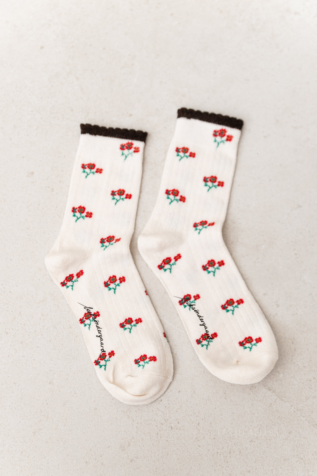 Talula flotile socks birch white
