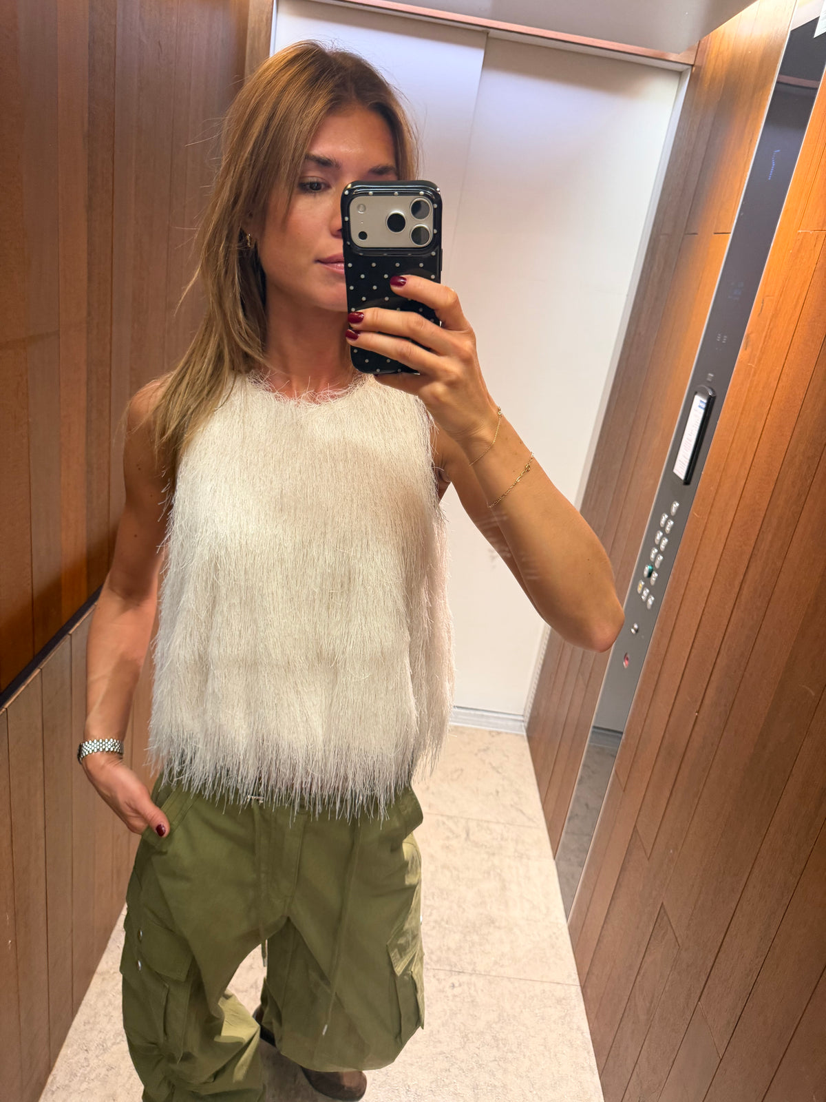 YASFrikke SL fringe top pristine