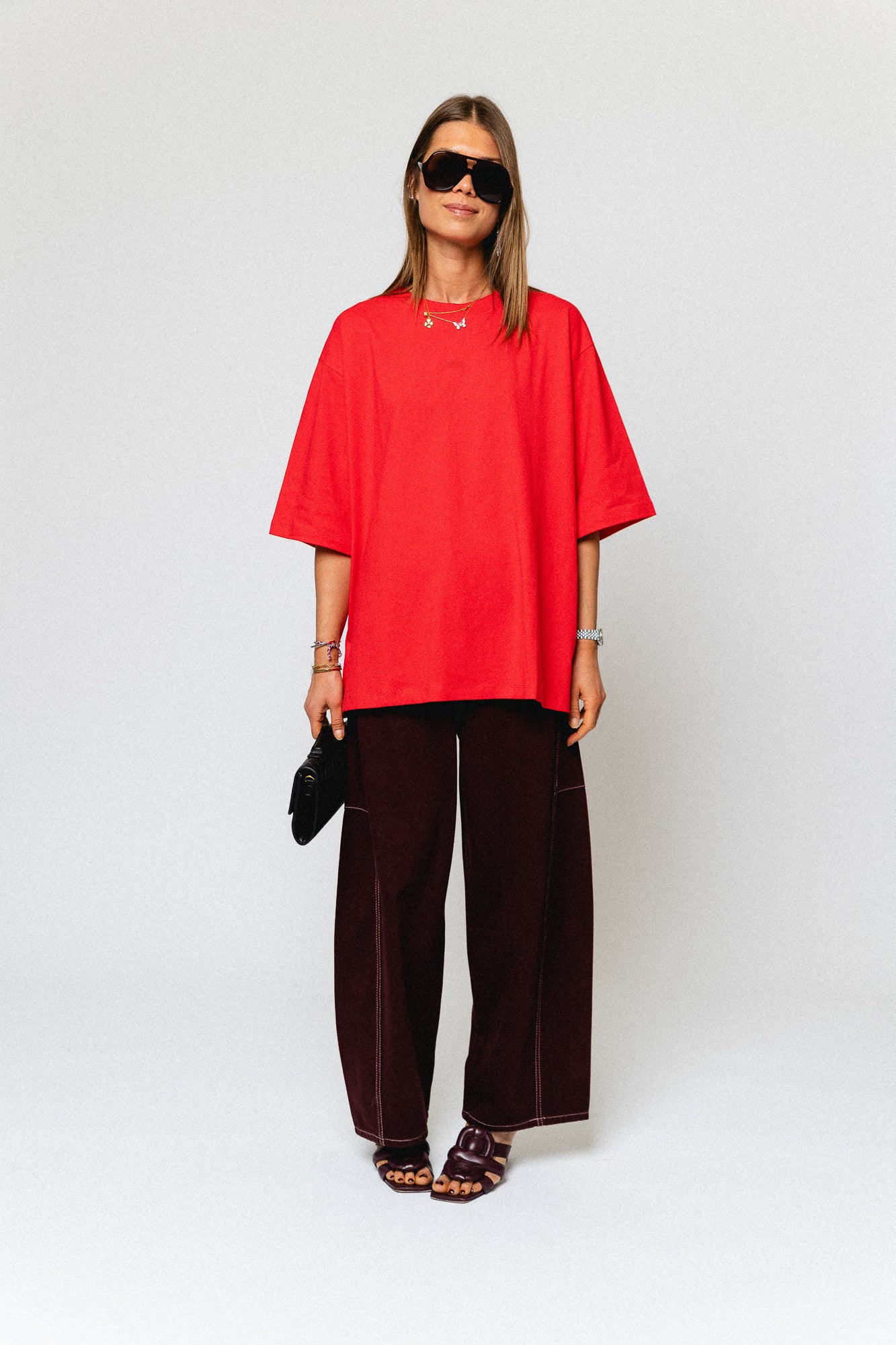 Willow denim pants plum