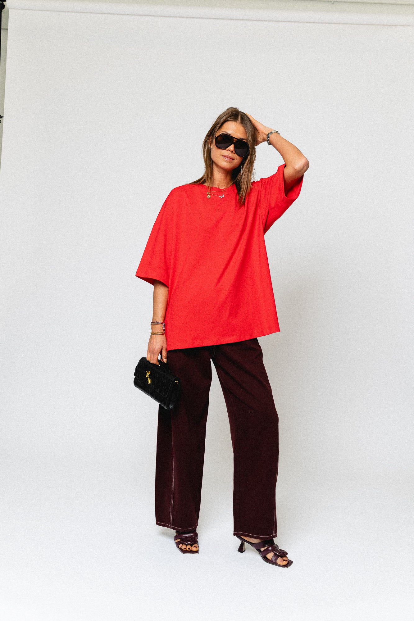 Willow denim pants plum