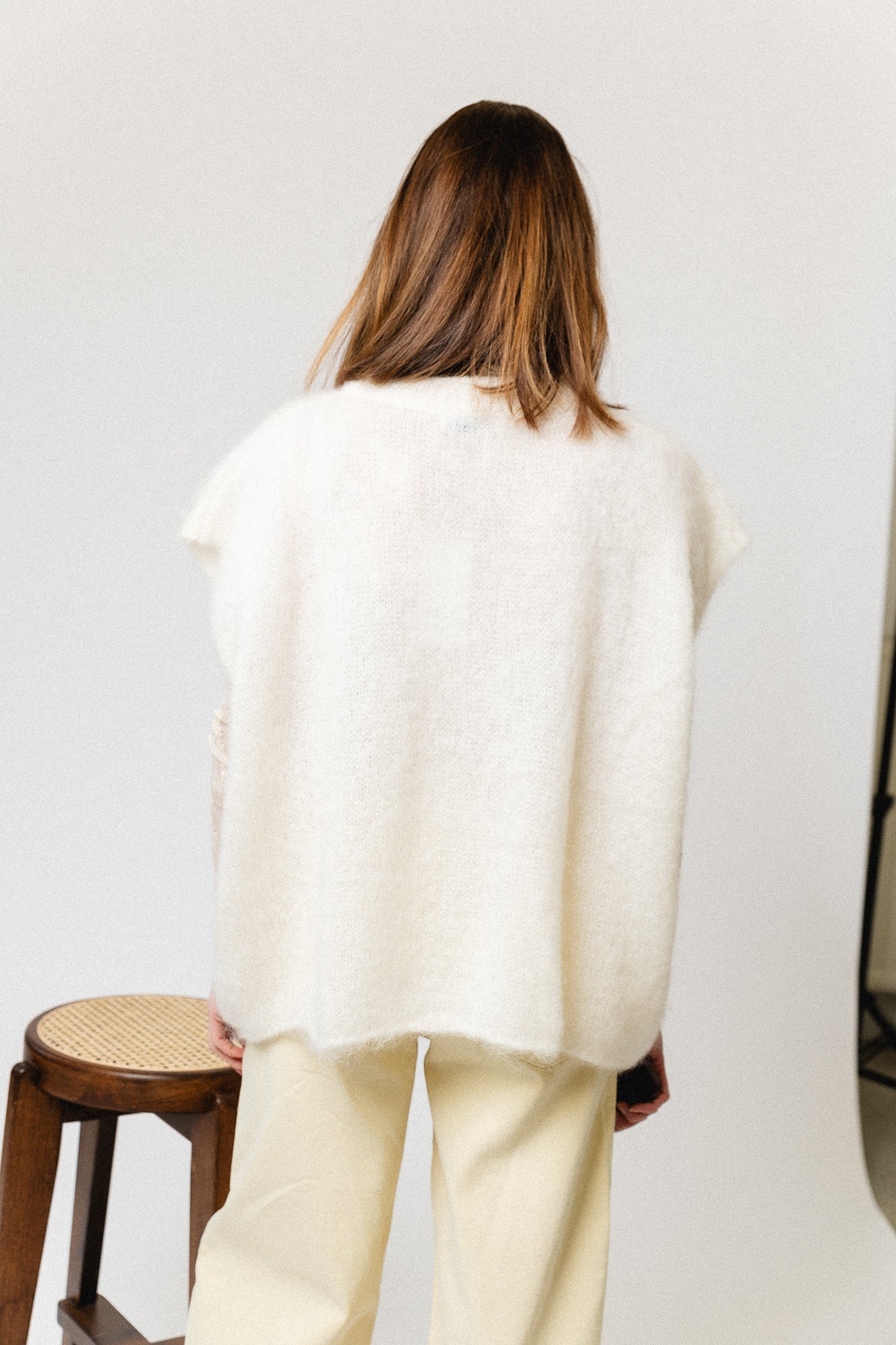 Indy SL mohair jumper ecru