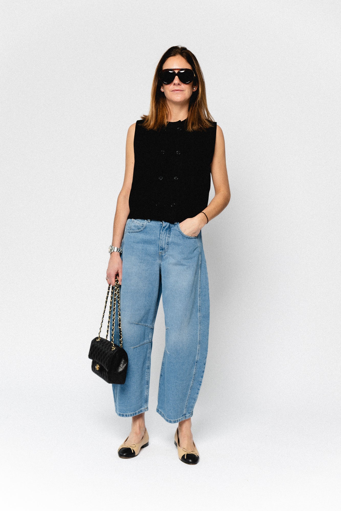 Vaya knit vest black