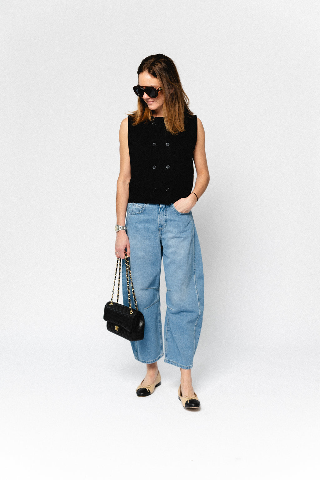 Vaya knit vest black