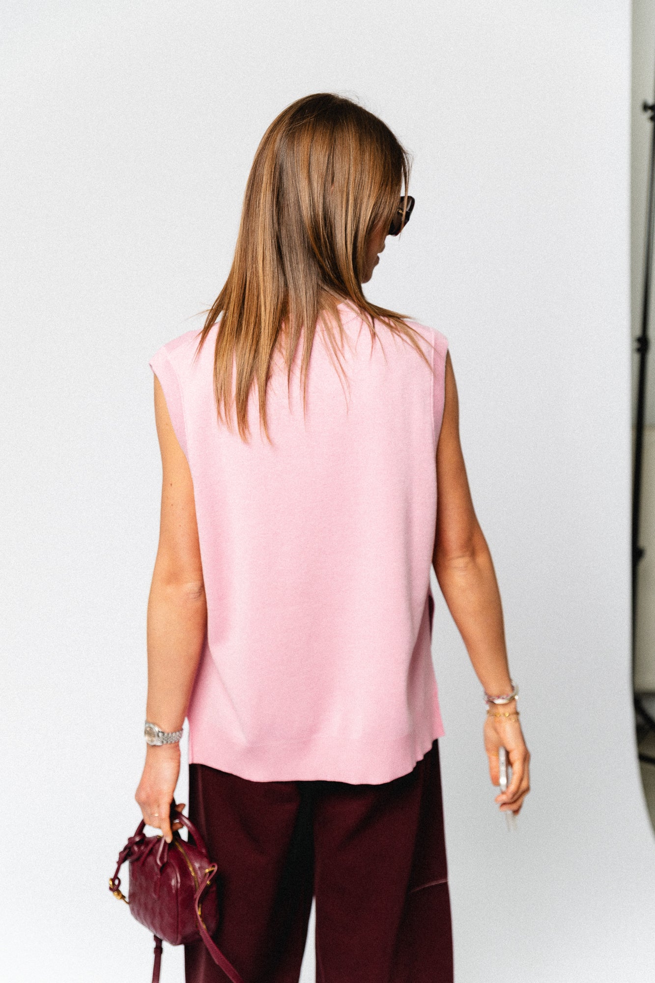 Thanya vest cameo pink