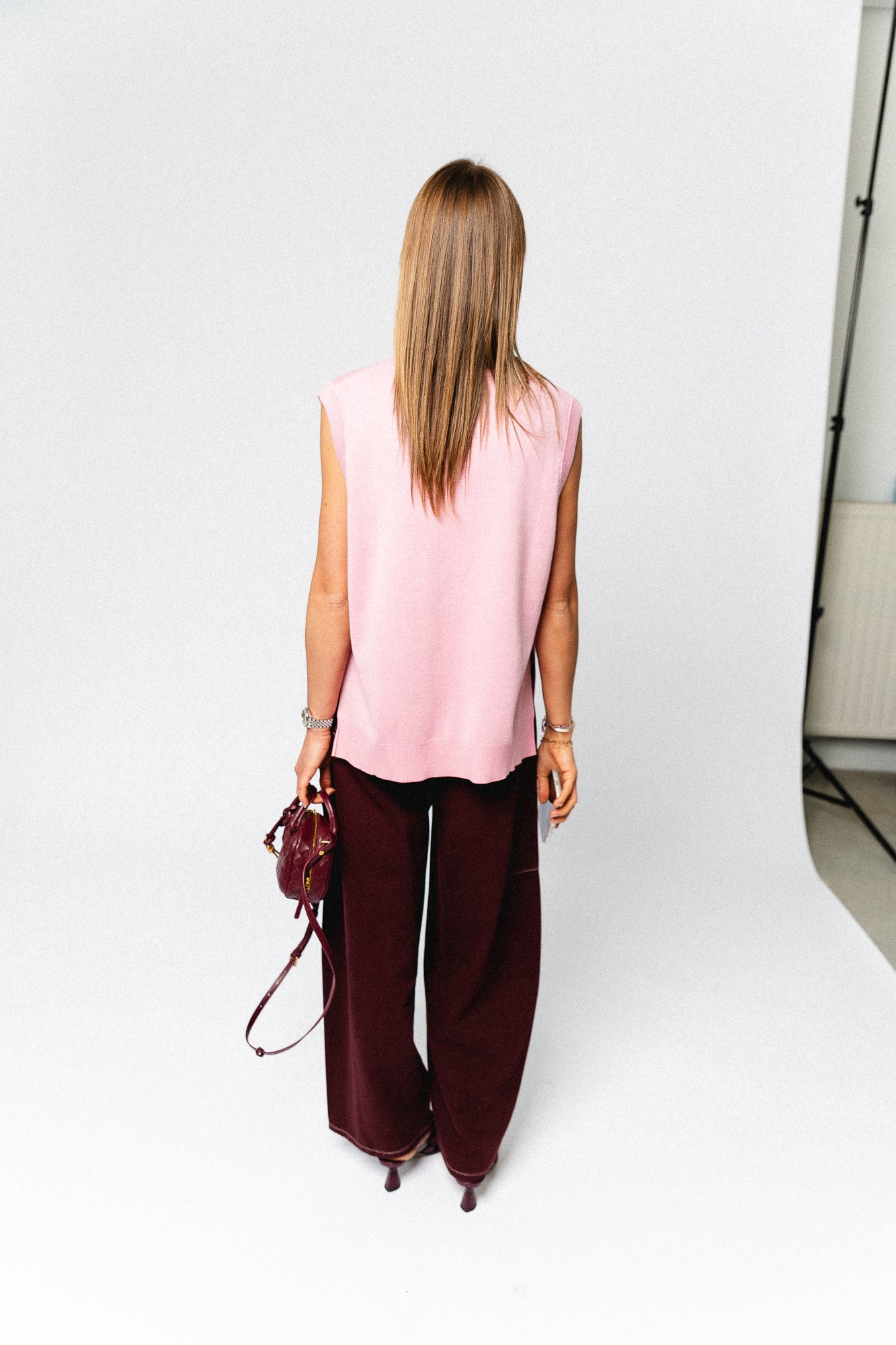 Thanya vest cameo pink