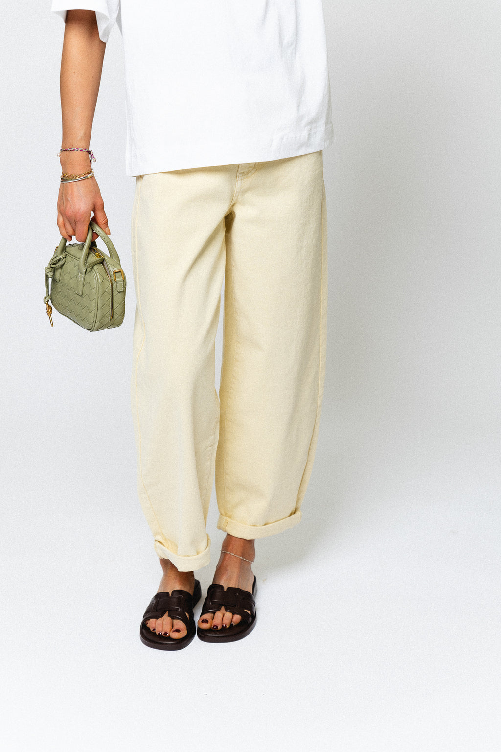 Maurelle balloon fit jeans butter yellow