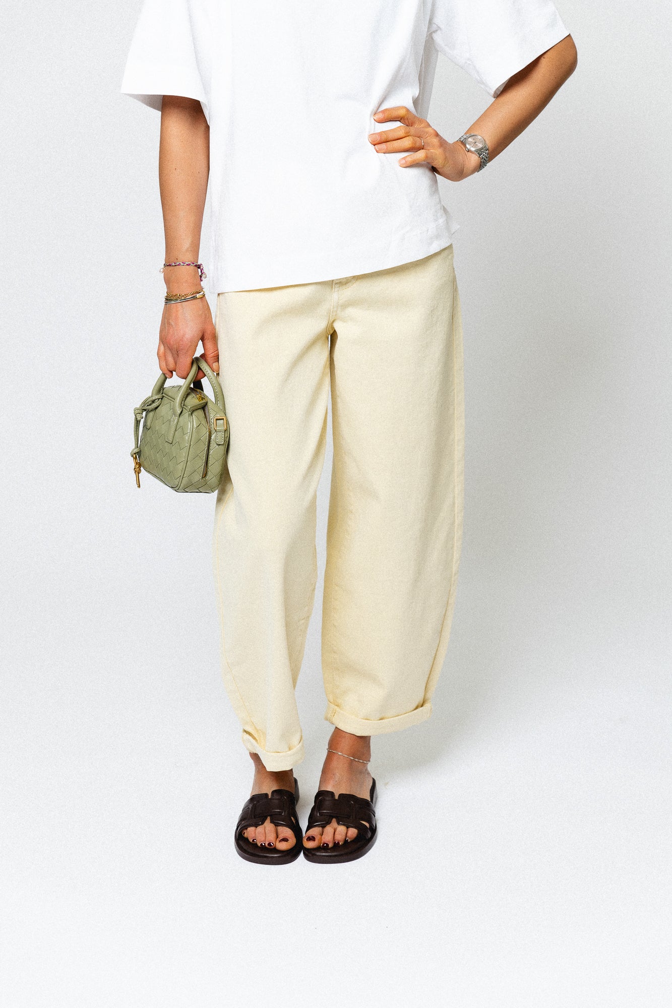 Maurelle balloon fit jeans butter yellow