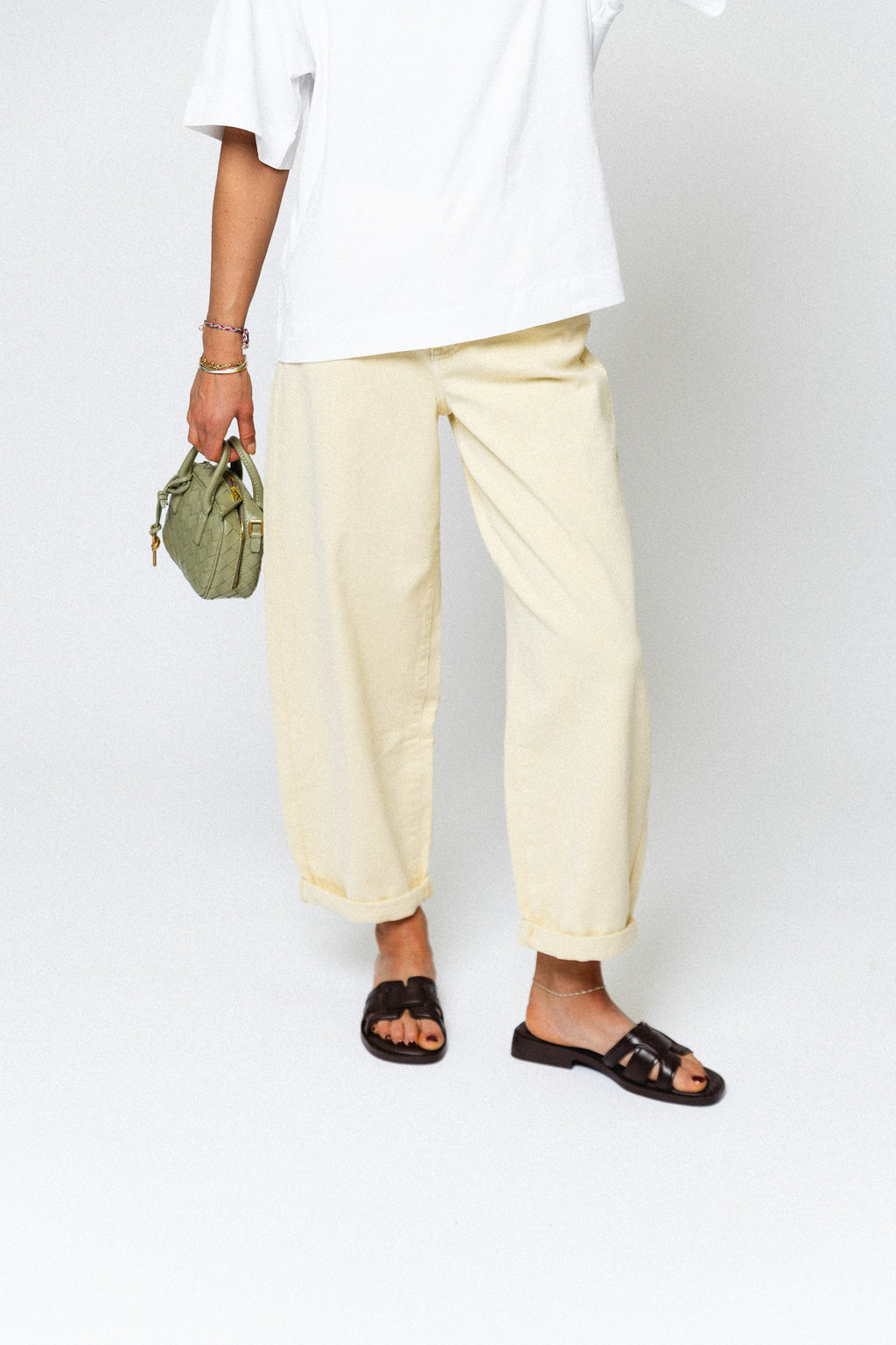 Maurelle balloon fit jeans butter yellow