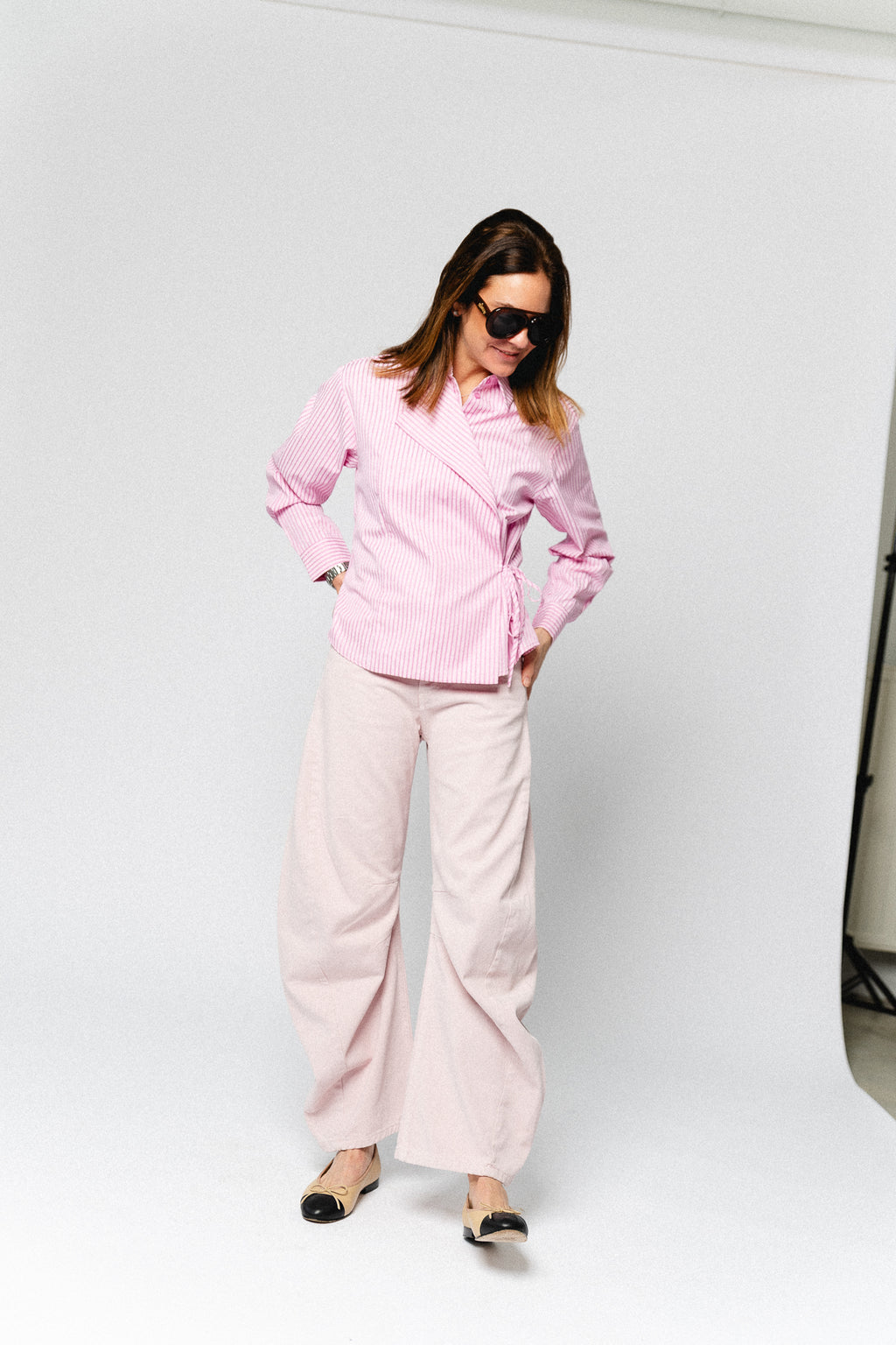 Jada barrel jeans rosa