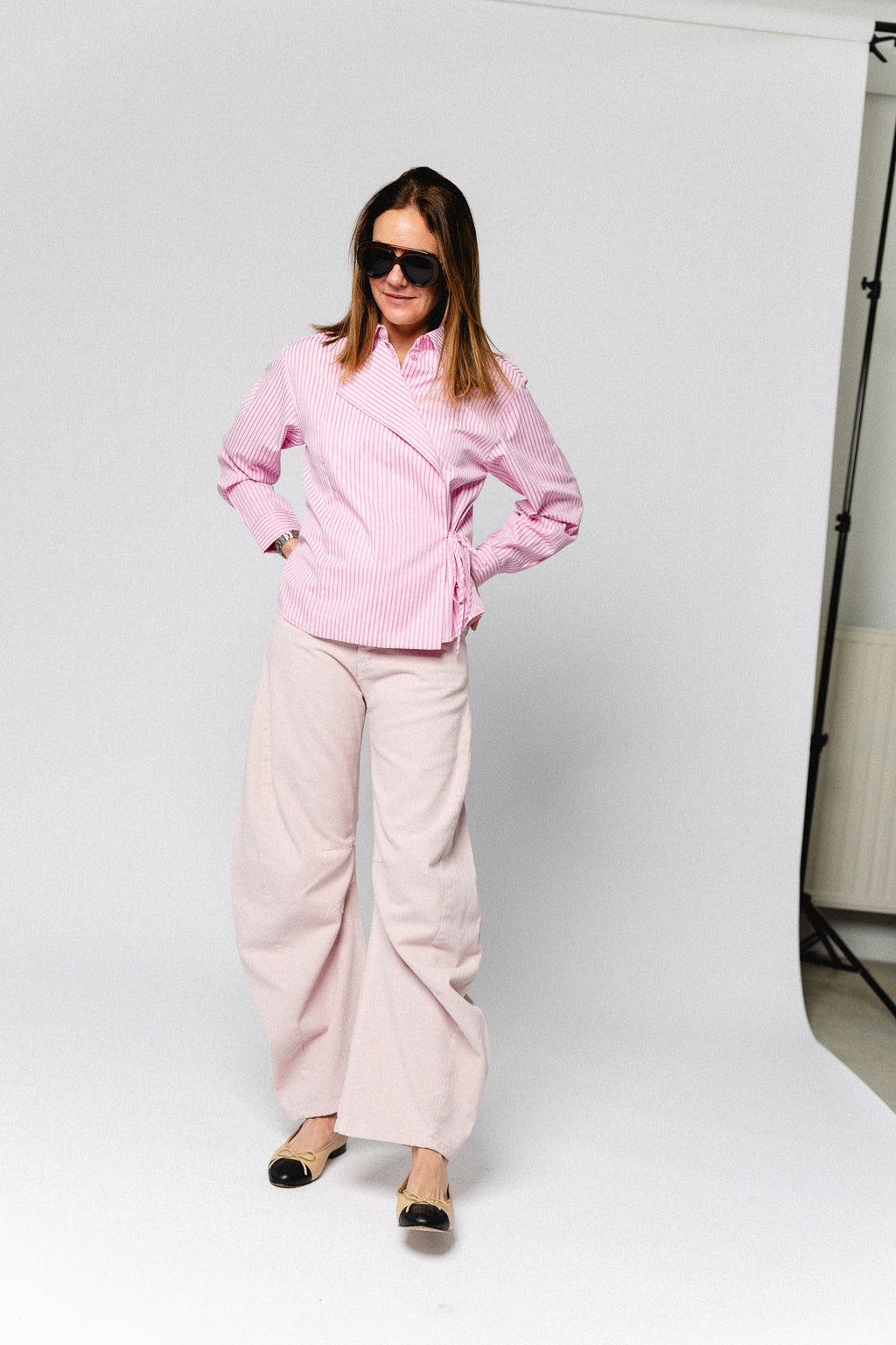 Jada barrel jeans rosa